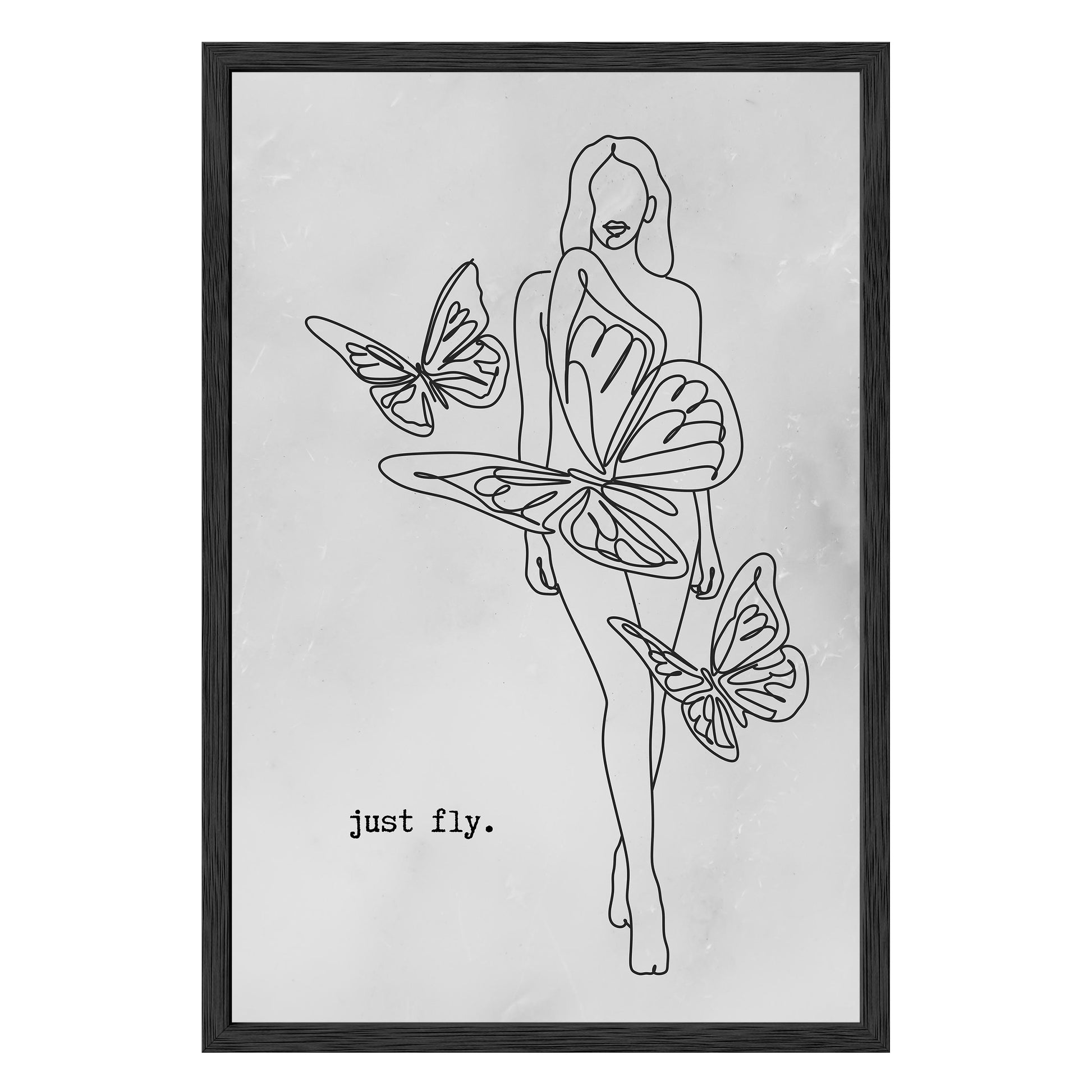 Just Fly Framed Print - Masterpiece Print
