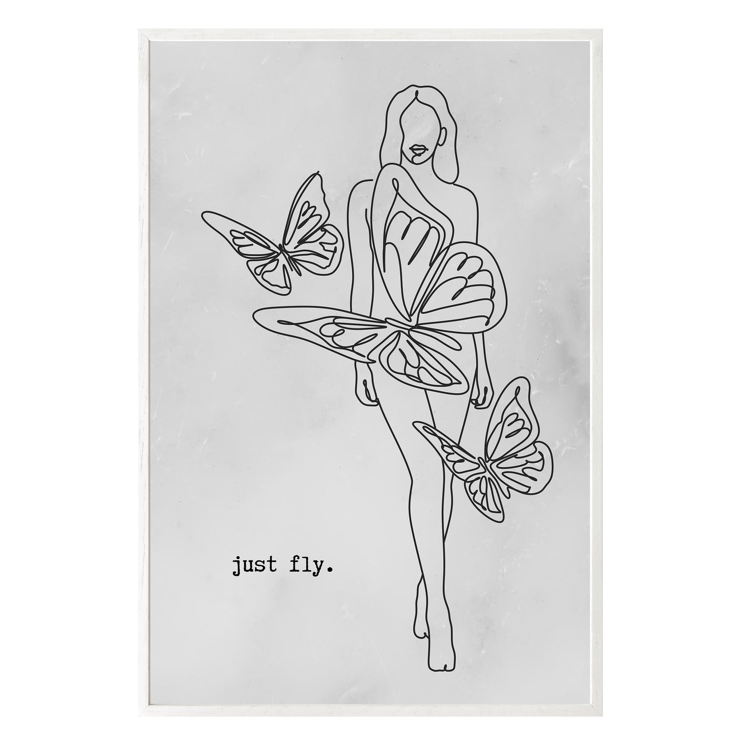 Just Fly Framed Print - Masterpiece Print