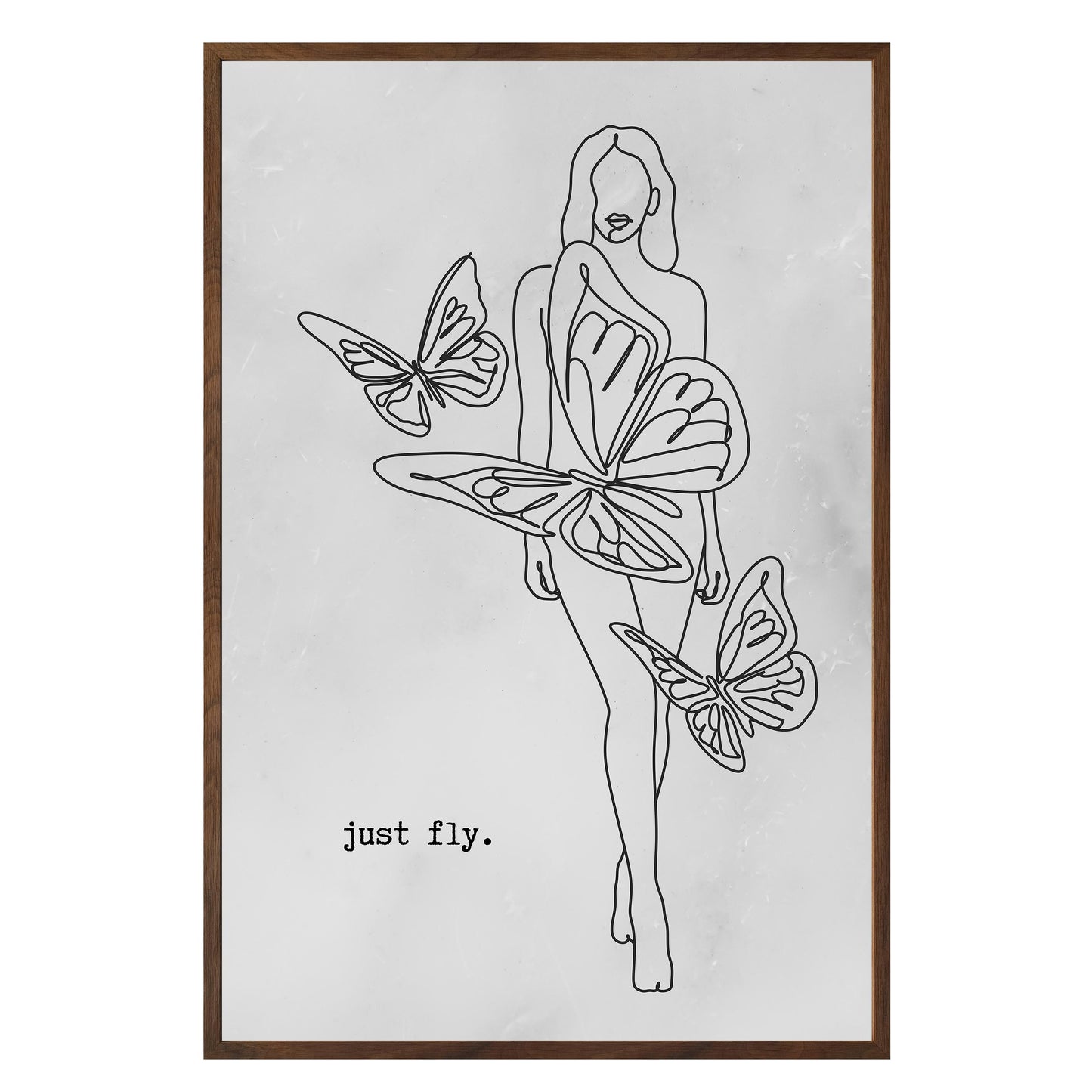 Just Fly Framed Print - Masterpiece Print