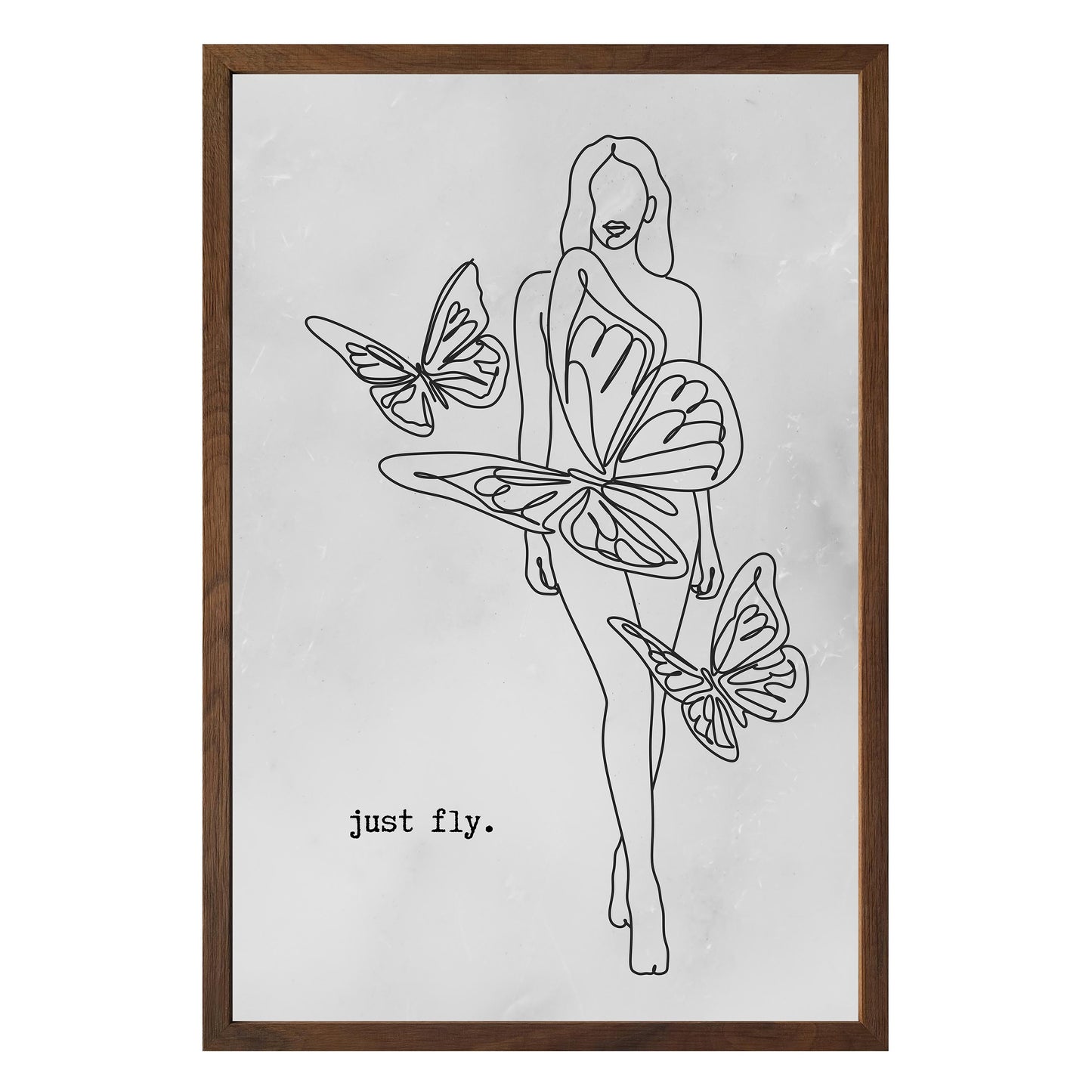 Just Fly Framed Print - Masterpiece Print