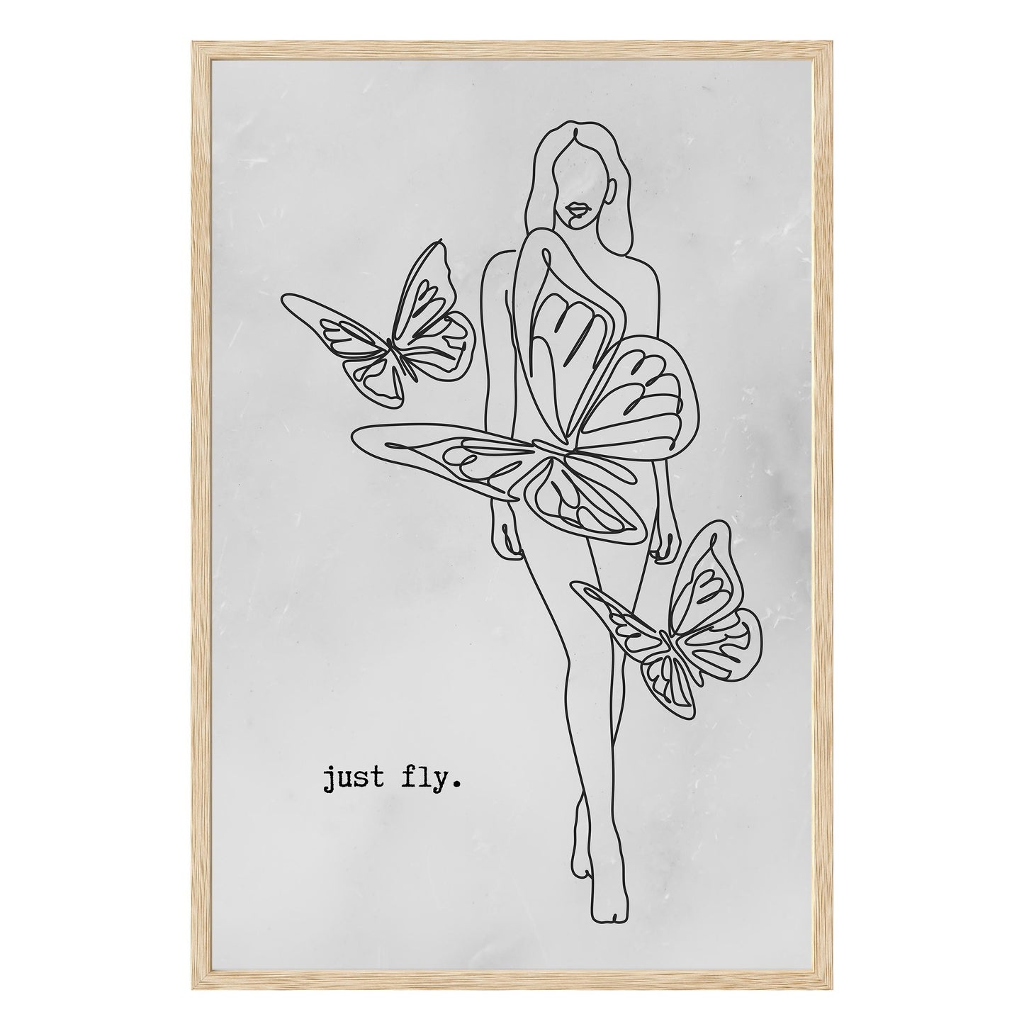 Just Fly Framed Print - Masterpiece Print