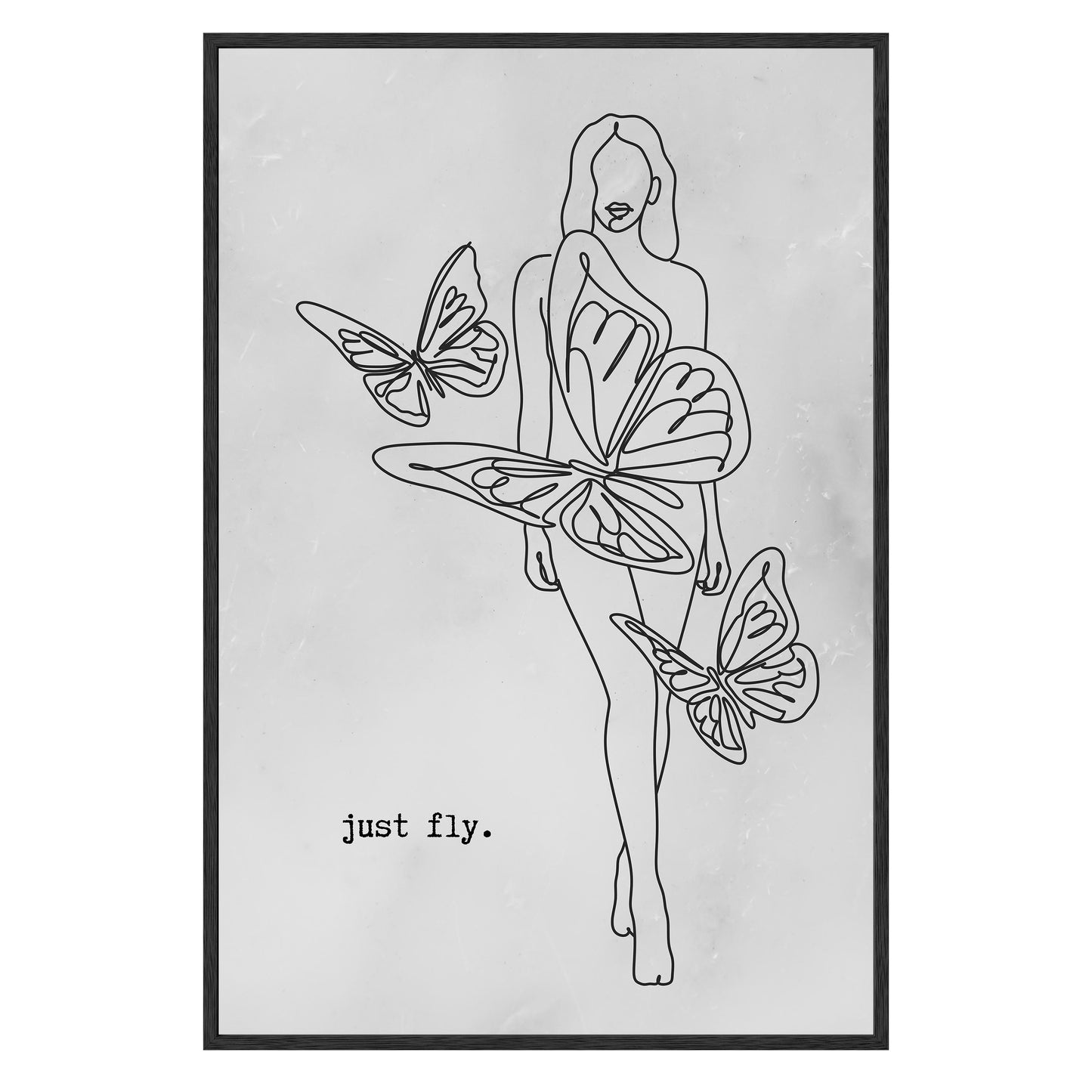 Just Fly Framed Print - Masterpiece Print