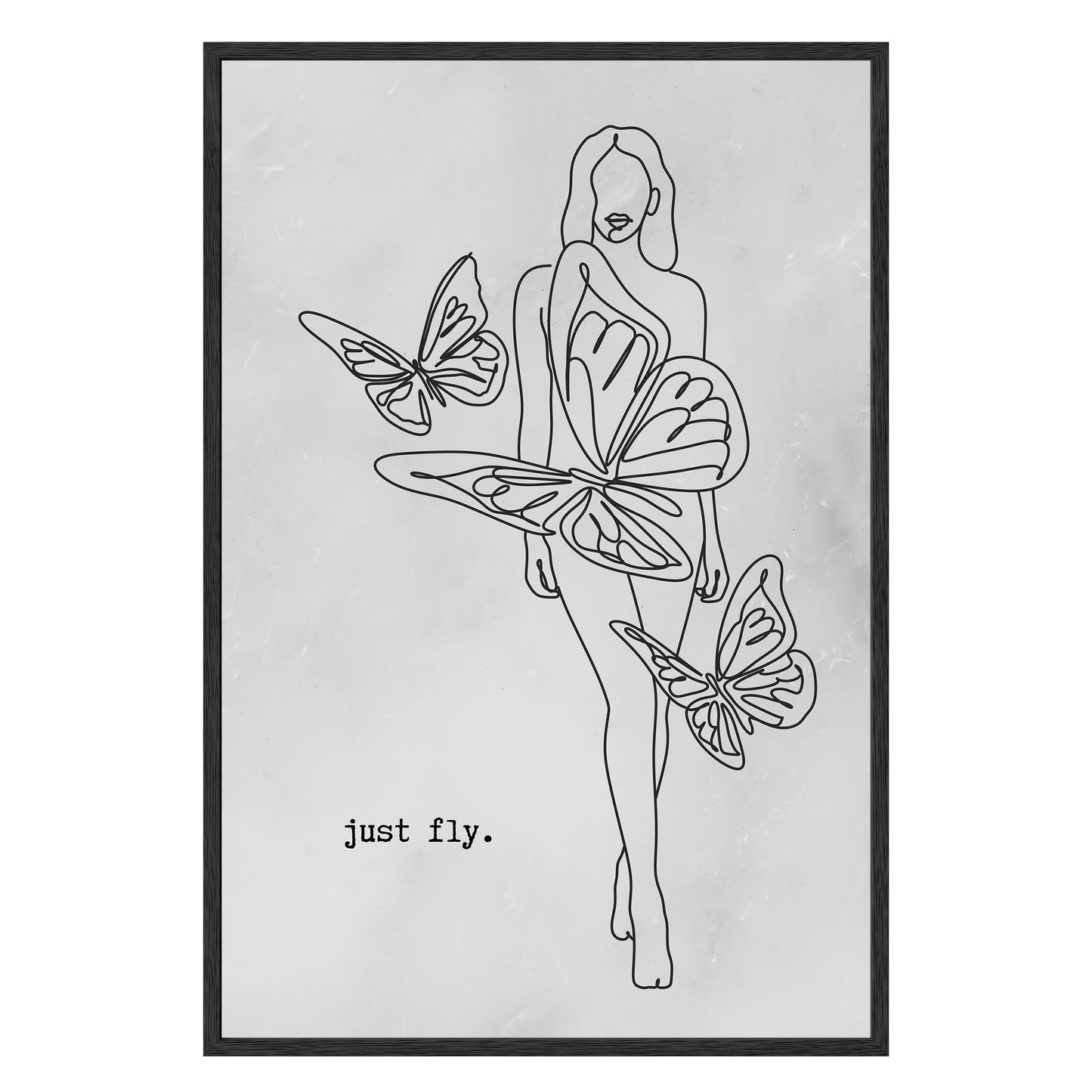 Just Fly Framed Print - Masterpiece Print