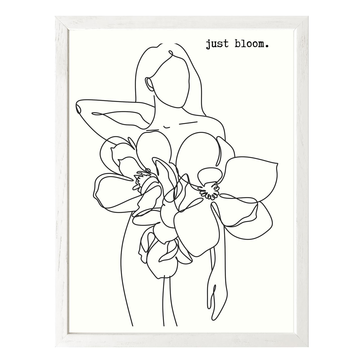 Just Bloom Framed Print