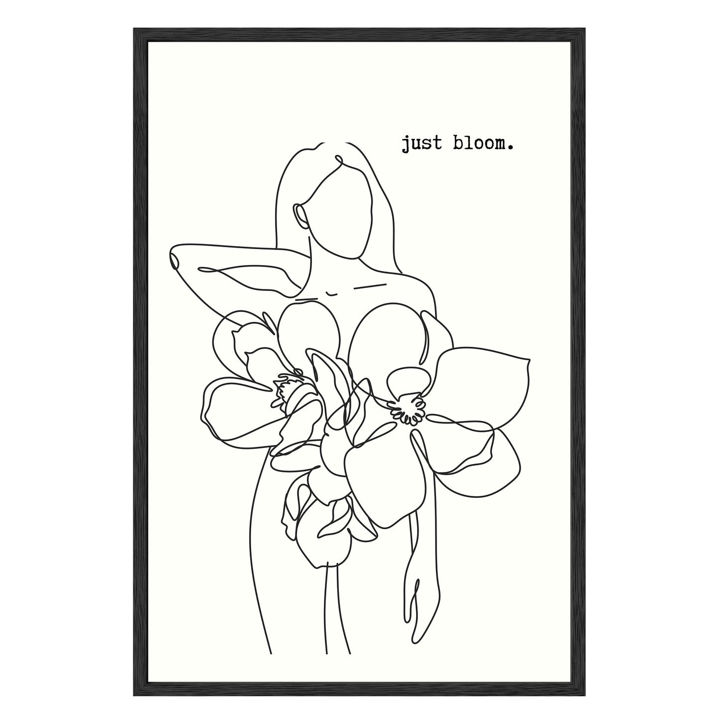 Just Bloom Framed Print