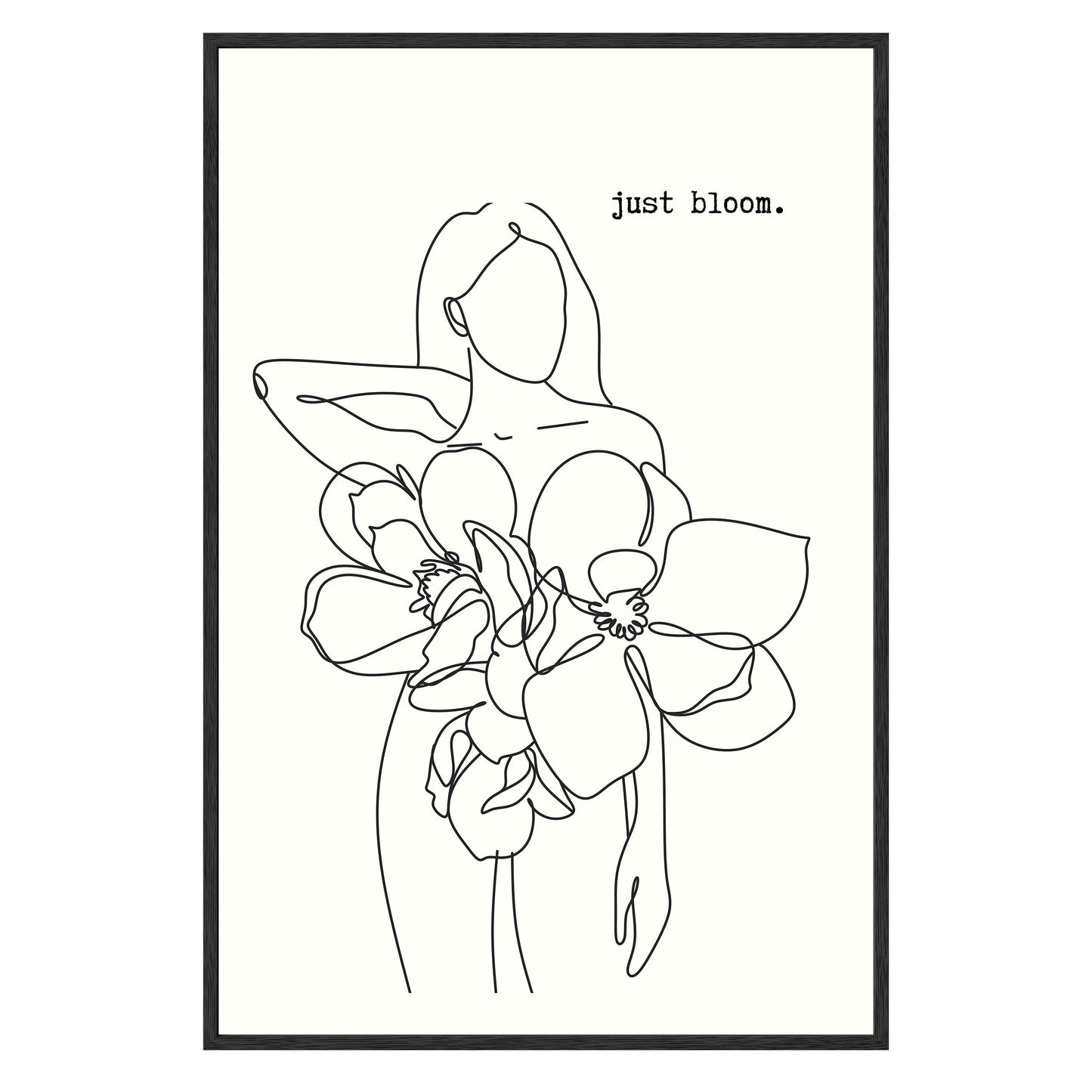 Just Bloom Framed Print