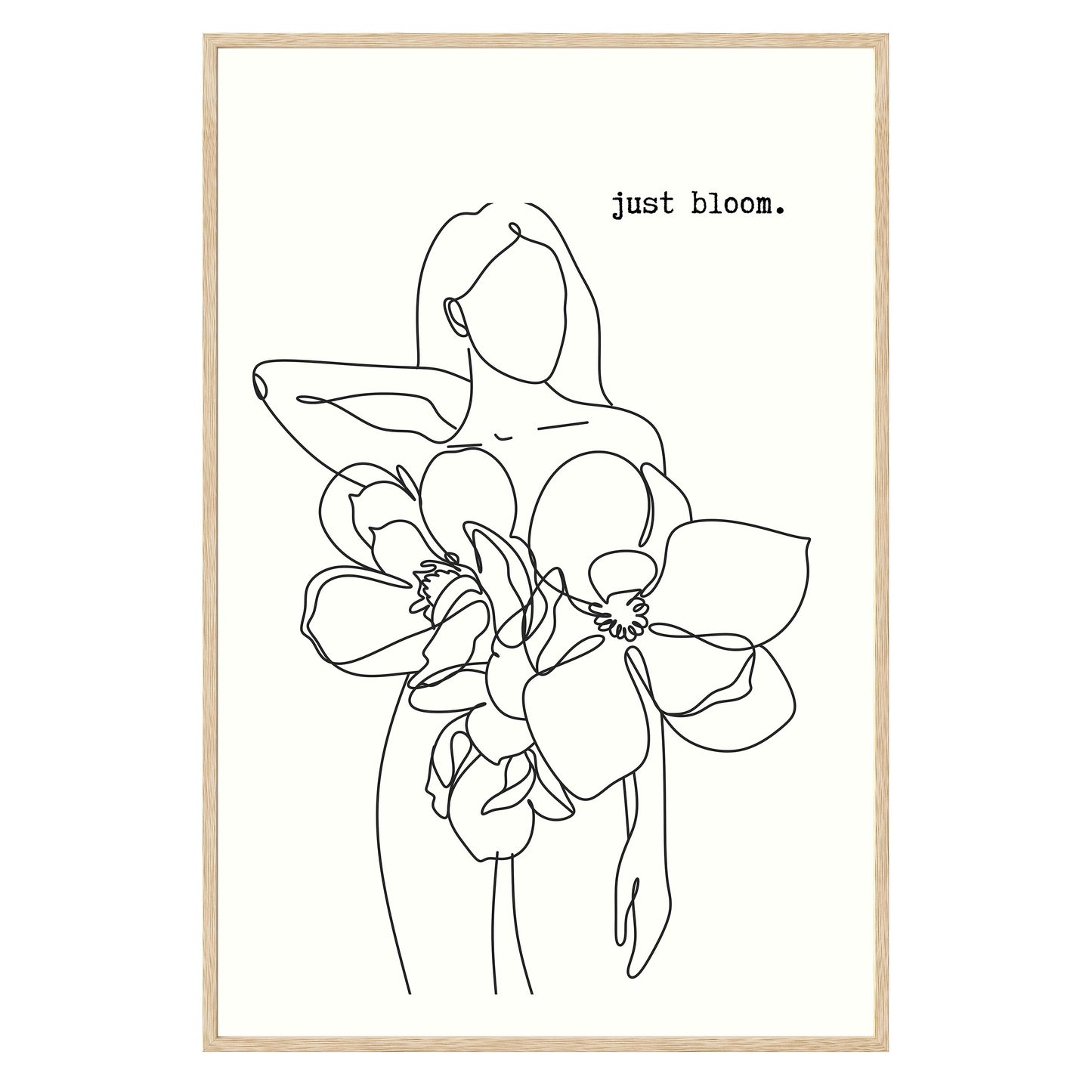 Just Bloom Framed Print