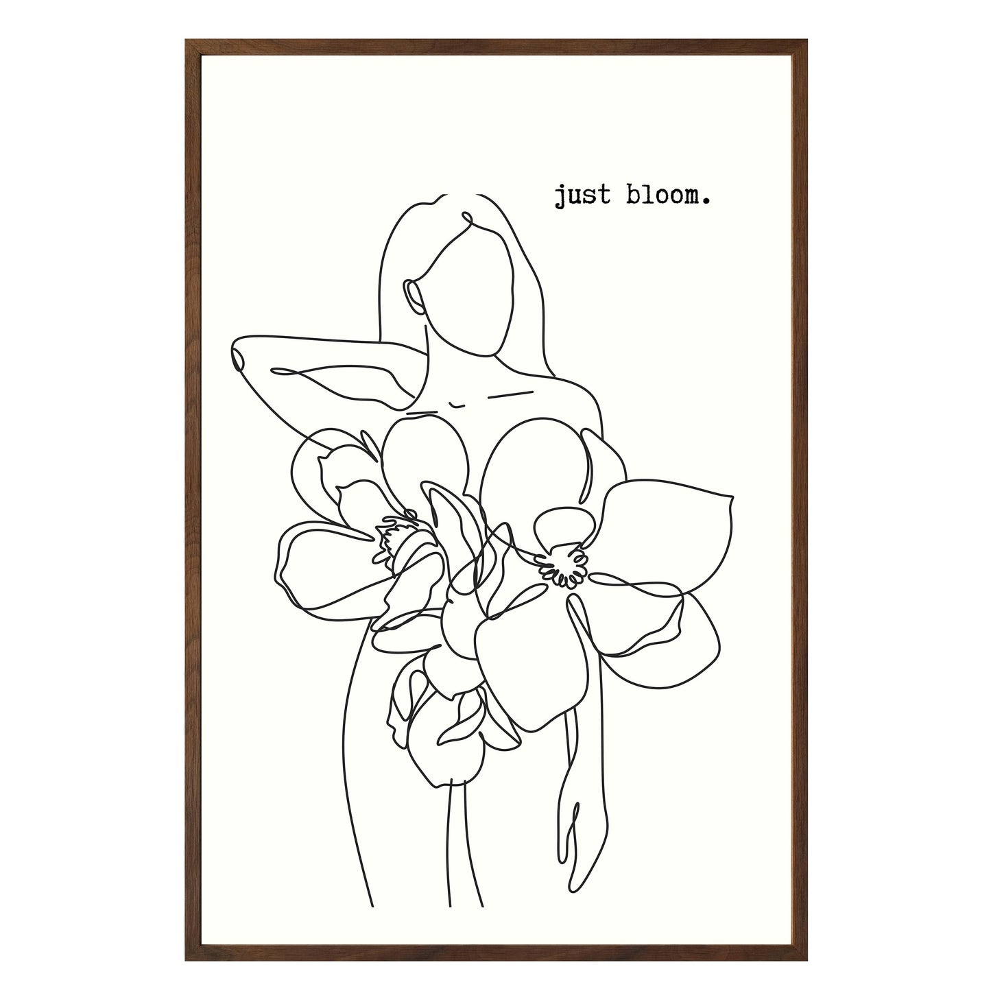 Just Bloom Framed Print