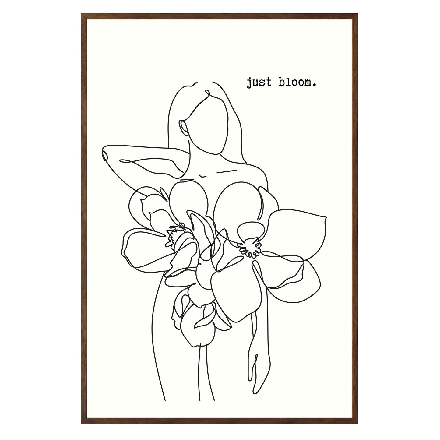 Just Bloom Framed Print