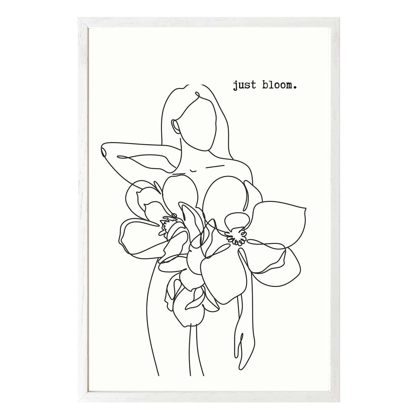 Just Bloom Framed Print