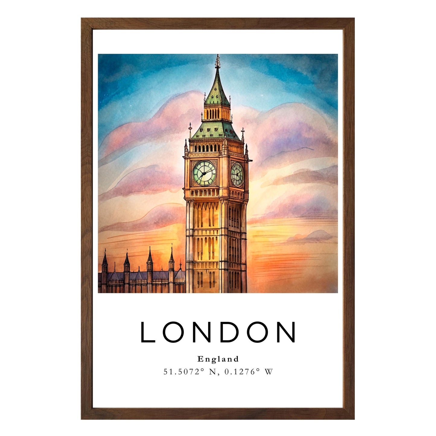 London Twilight Framed Print - Masterpiece Print
