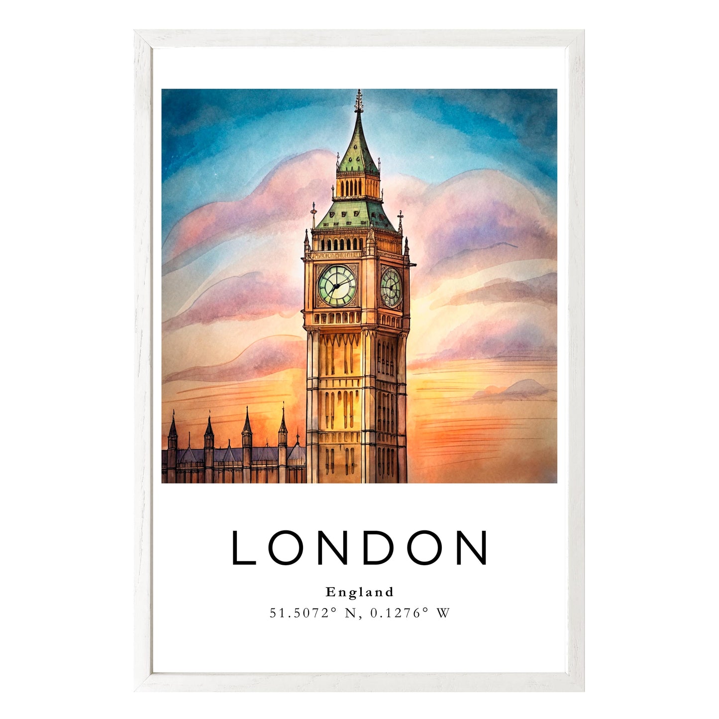 London Twilight Framed Print - Masterpiece Print