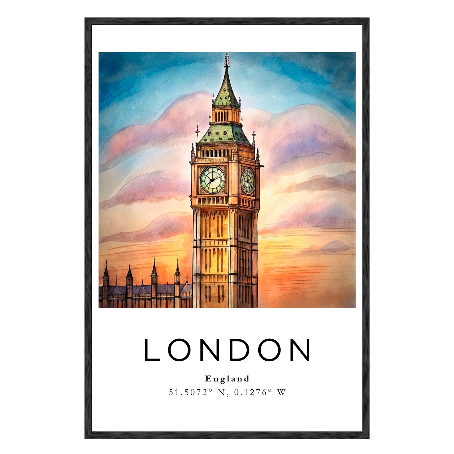 London Twilight Framed Print