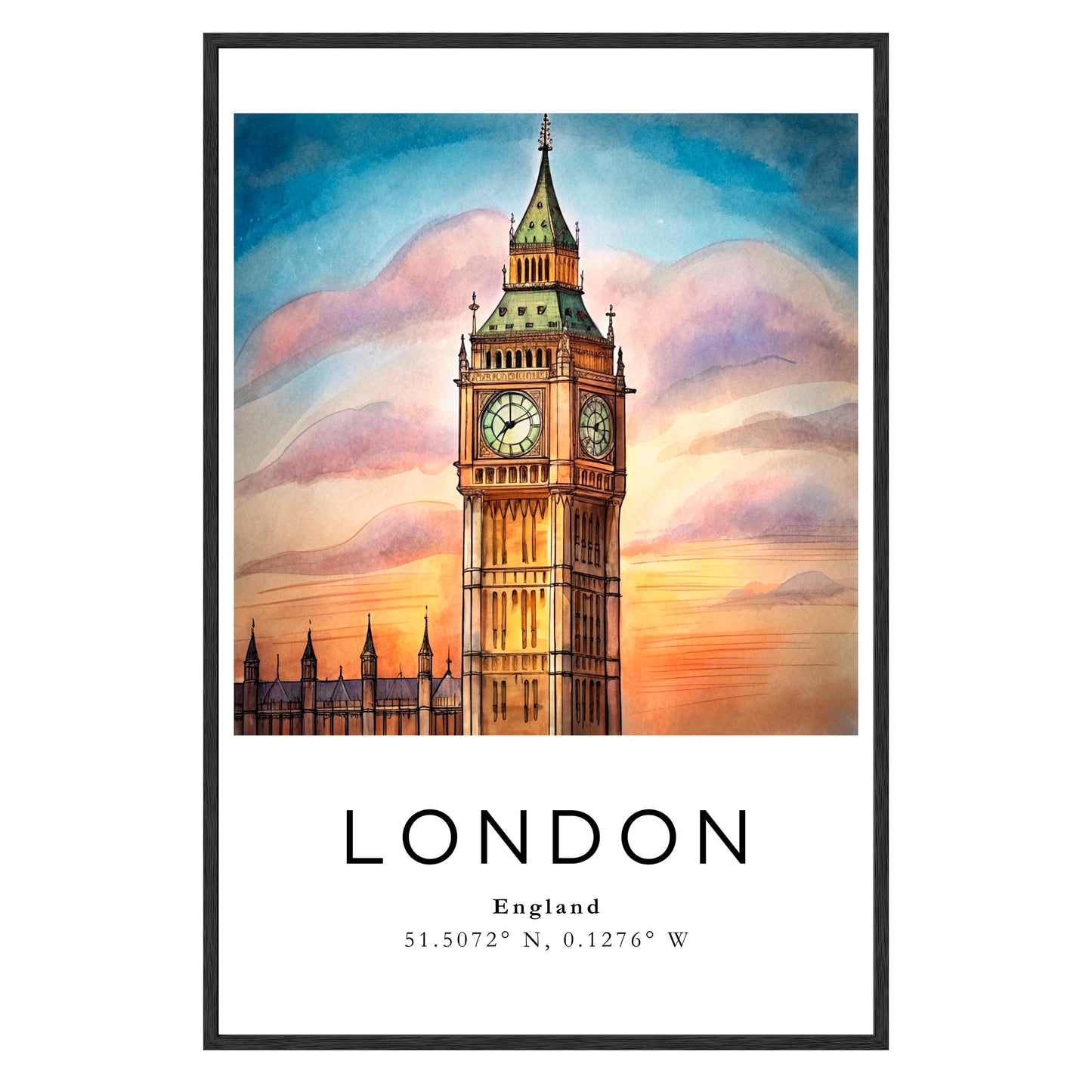 London Twilight Framed Print