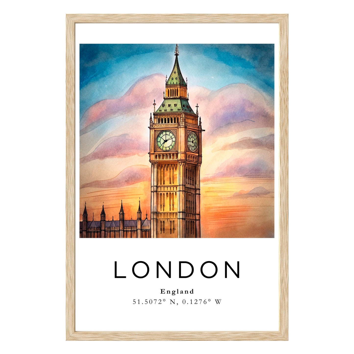 London Twilight Framed Print