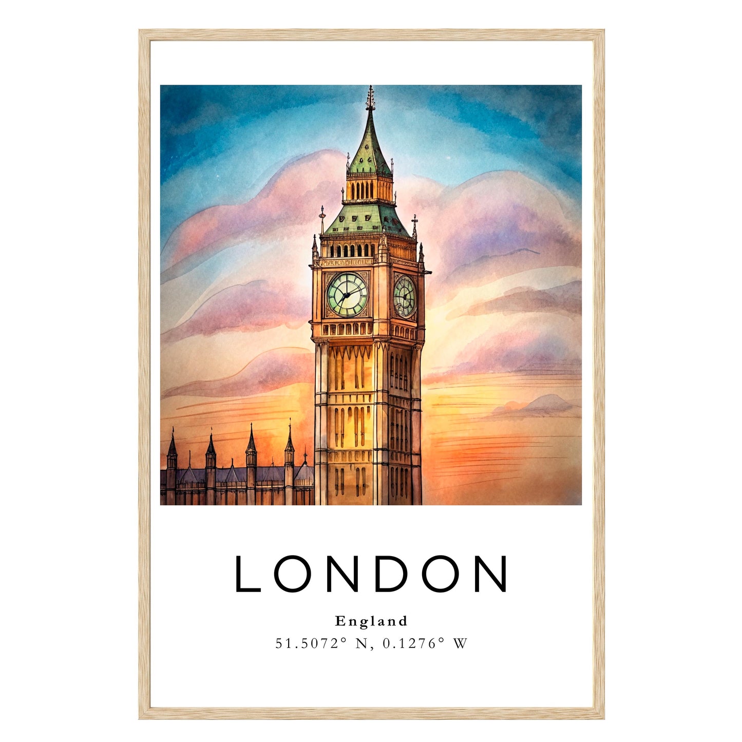 London Twilight Framed Print