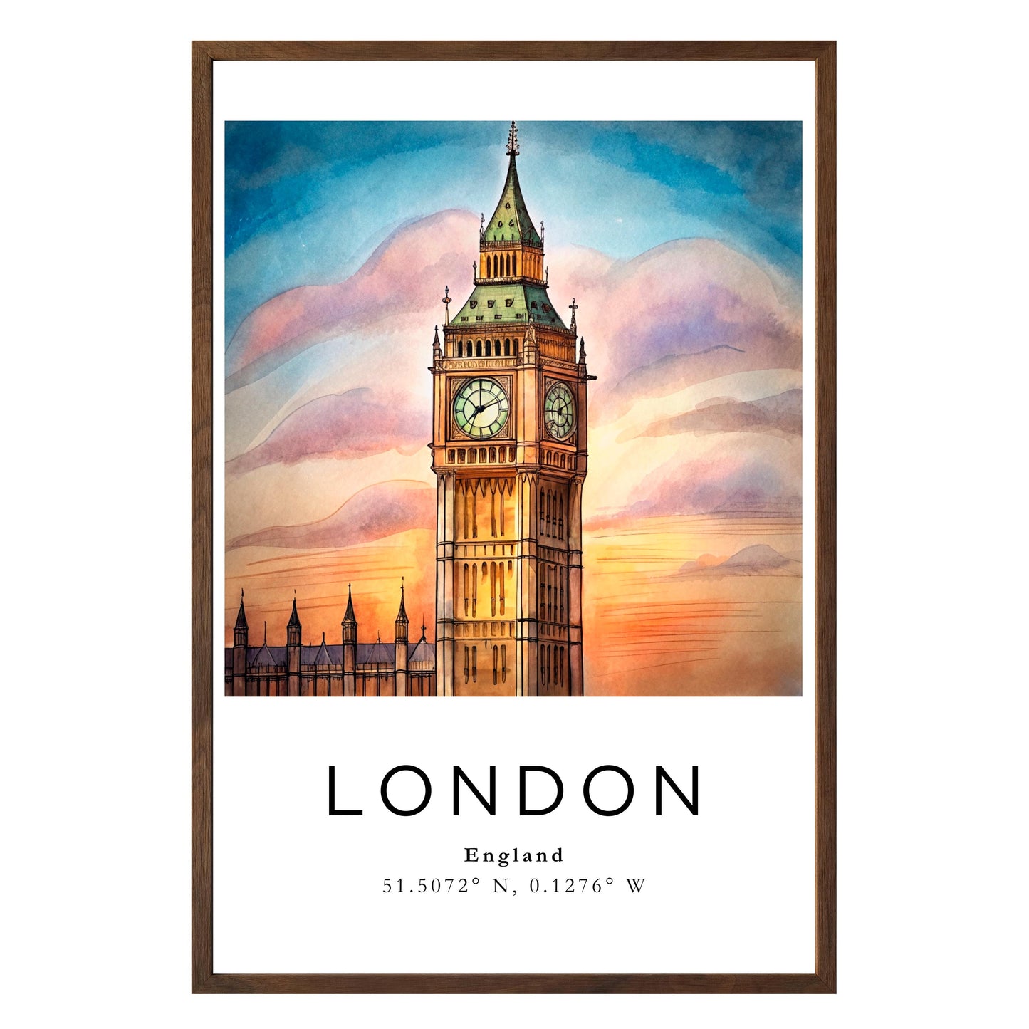 London Twilight Framed Print
