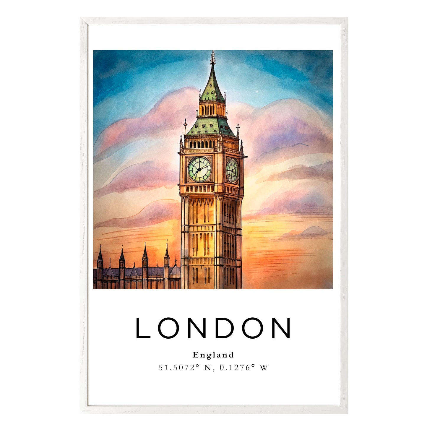 London Twilight Framed Print