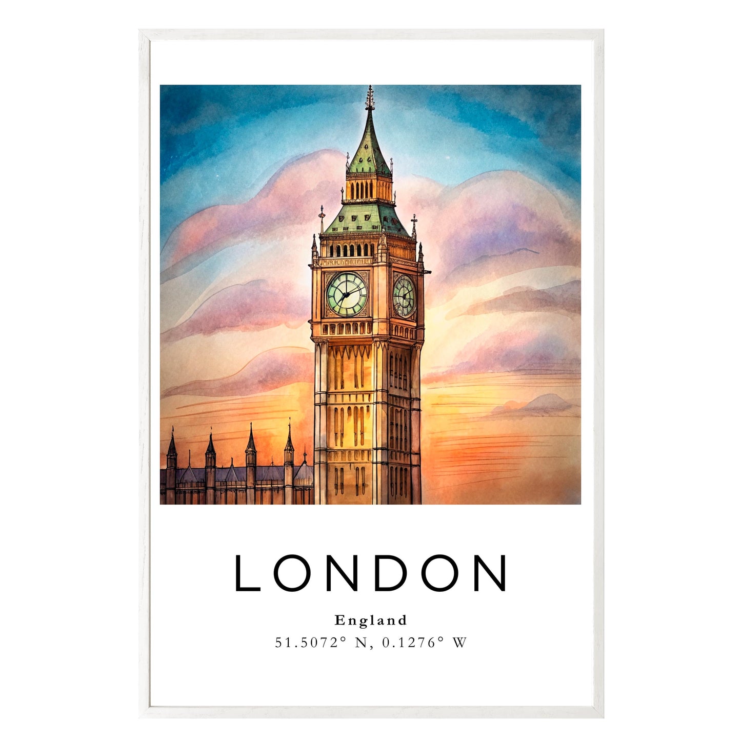 London Twilight Framed Print