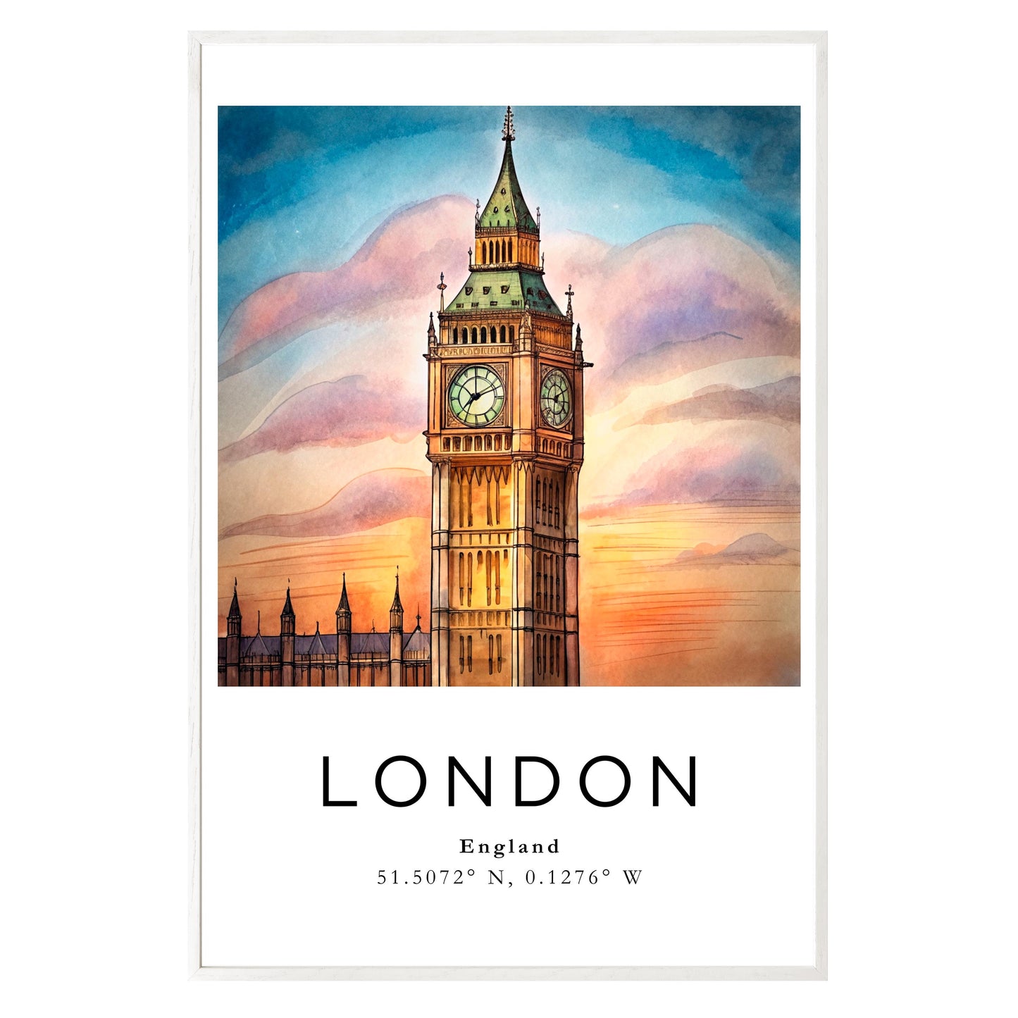 London Twilight Framed Print