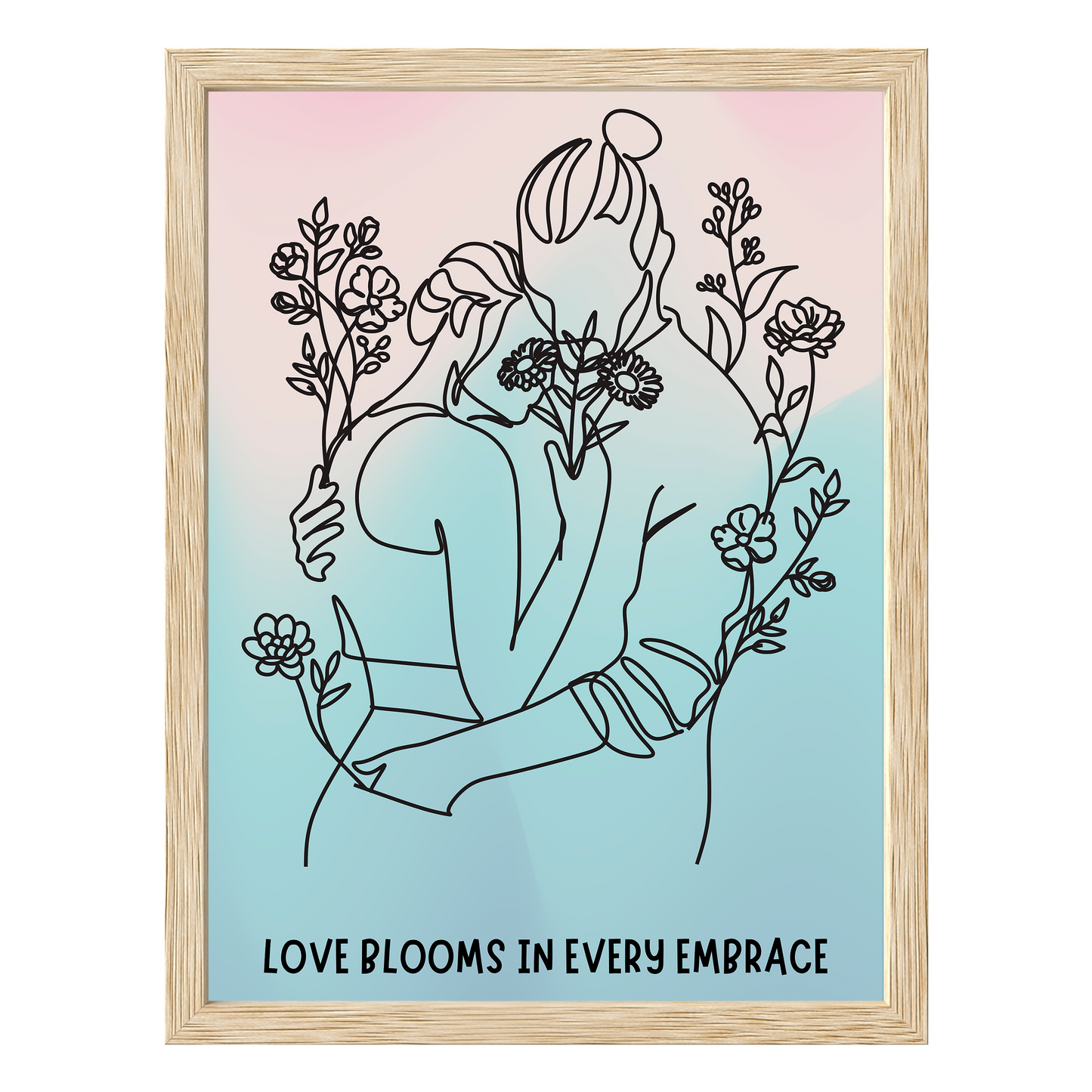 Love Blooms Framed Print