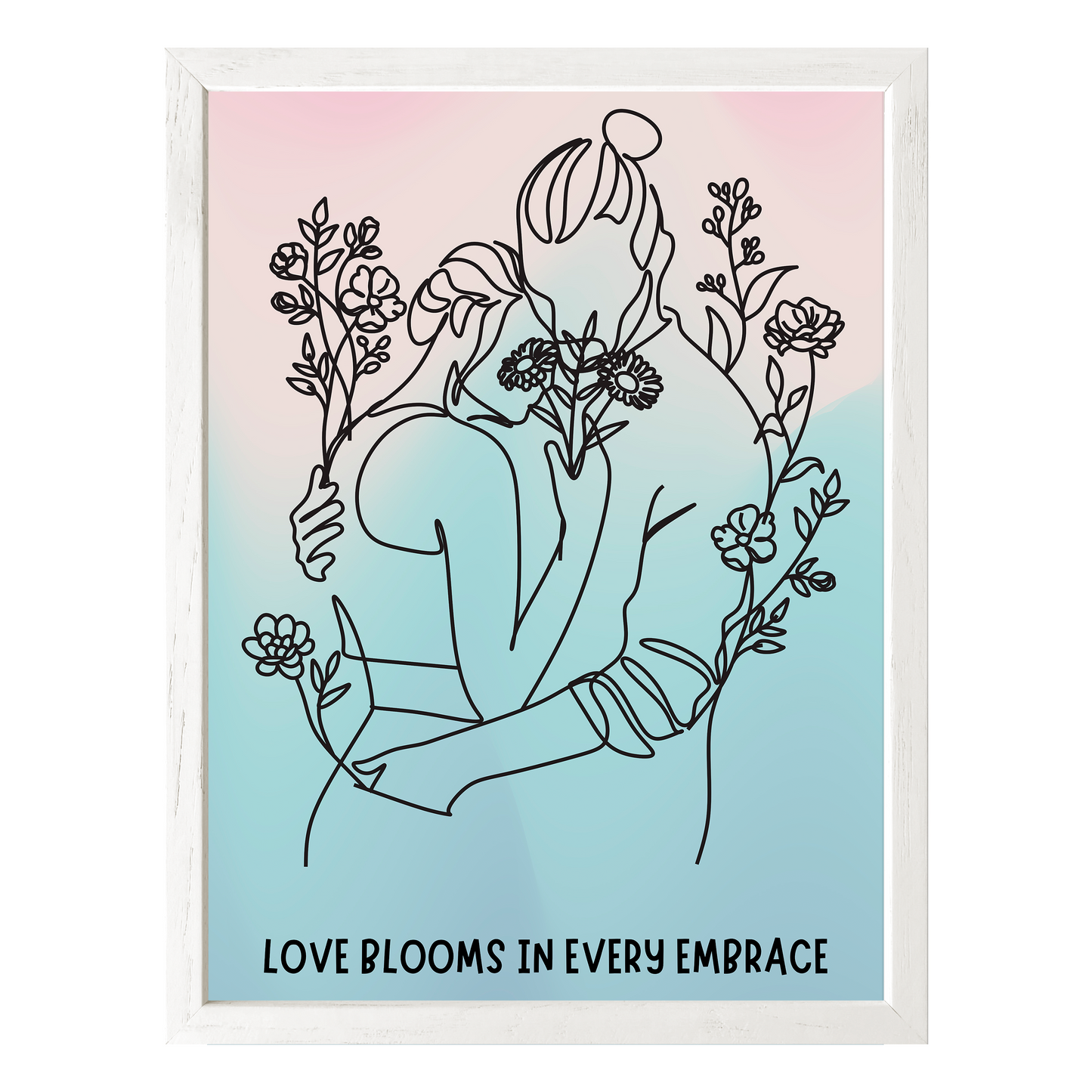 Love Blooms Framed Print