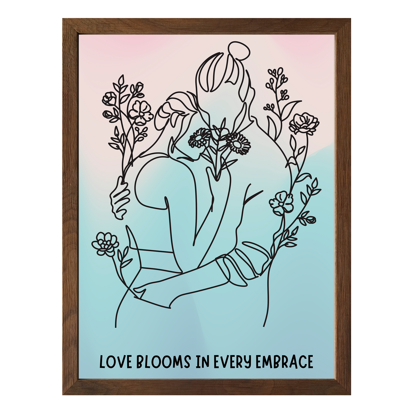 Love Blooms Framed Print