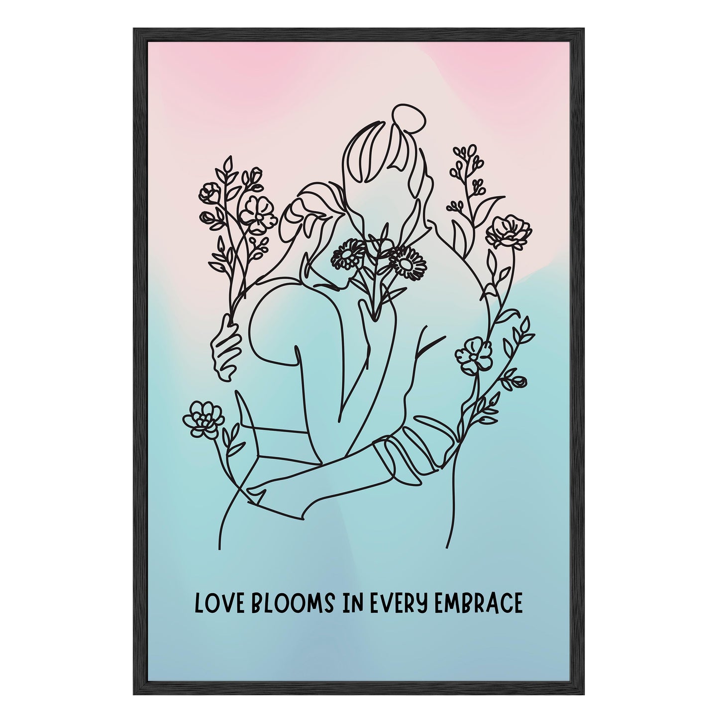 Love Blooms Framed Print