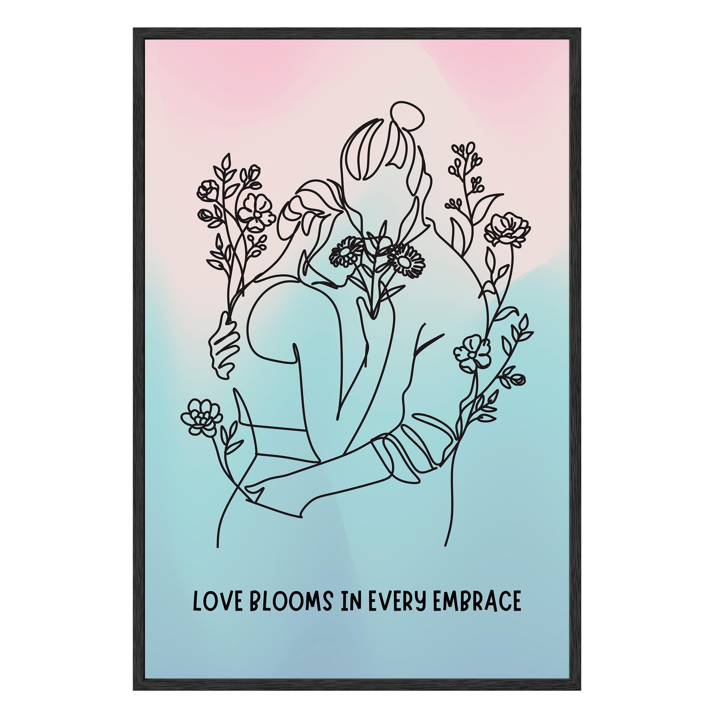Love Blooms Framed Print