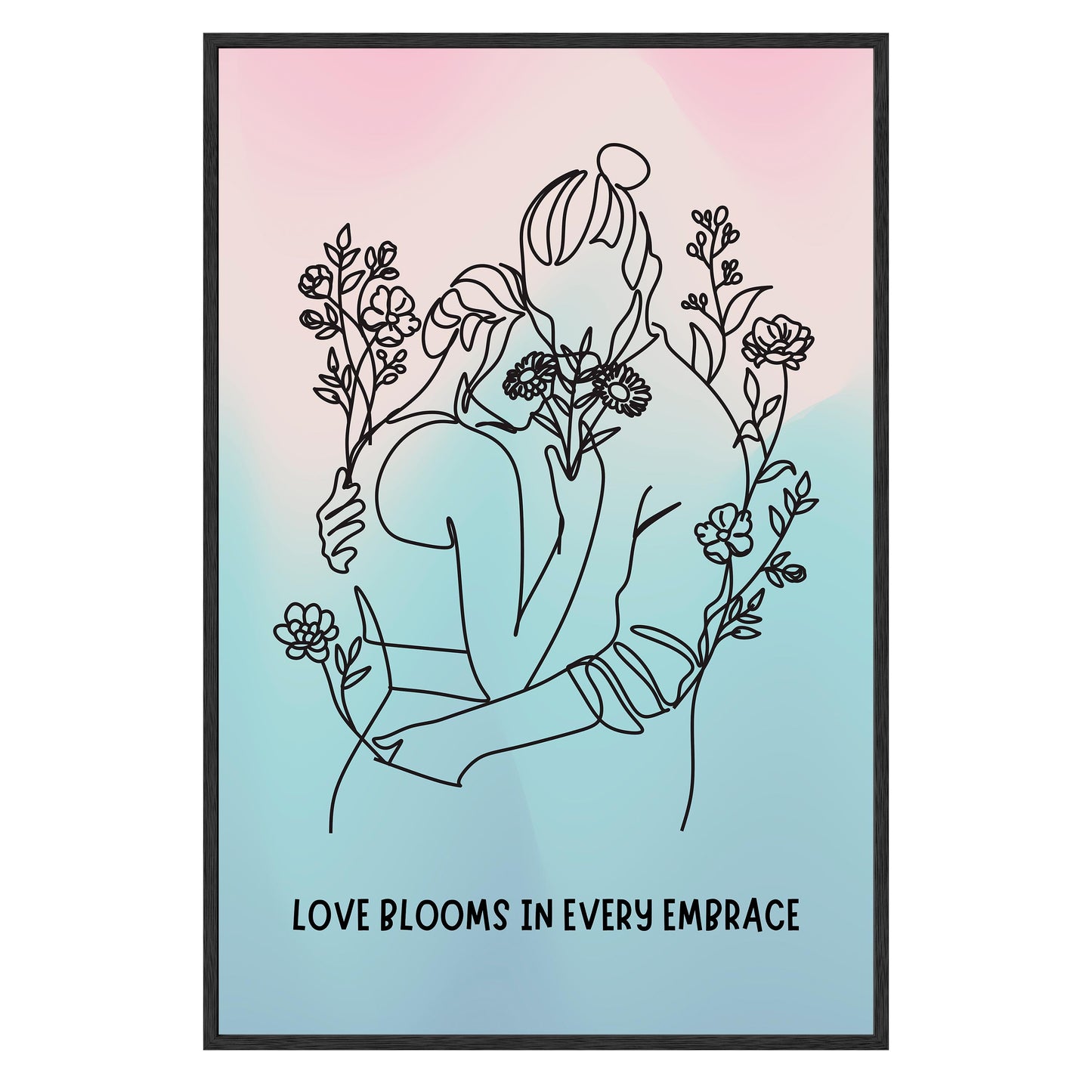 Love Blooms Framed Print