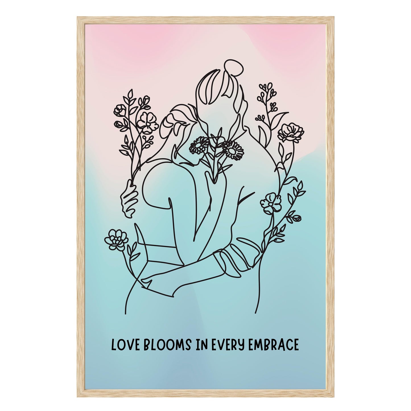 Love Blooms Framed Print