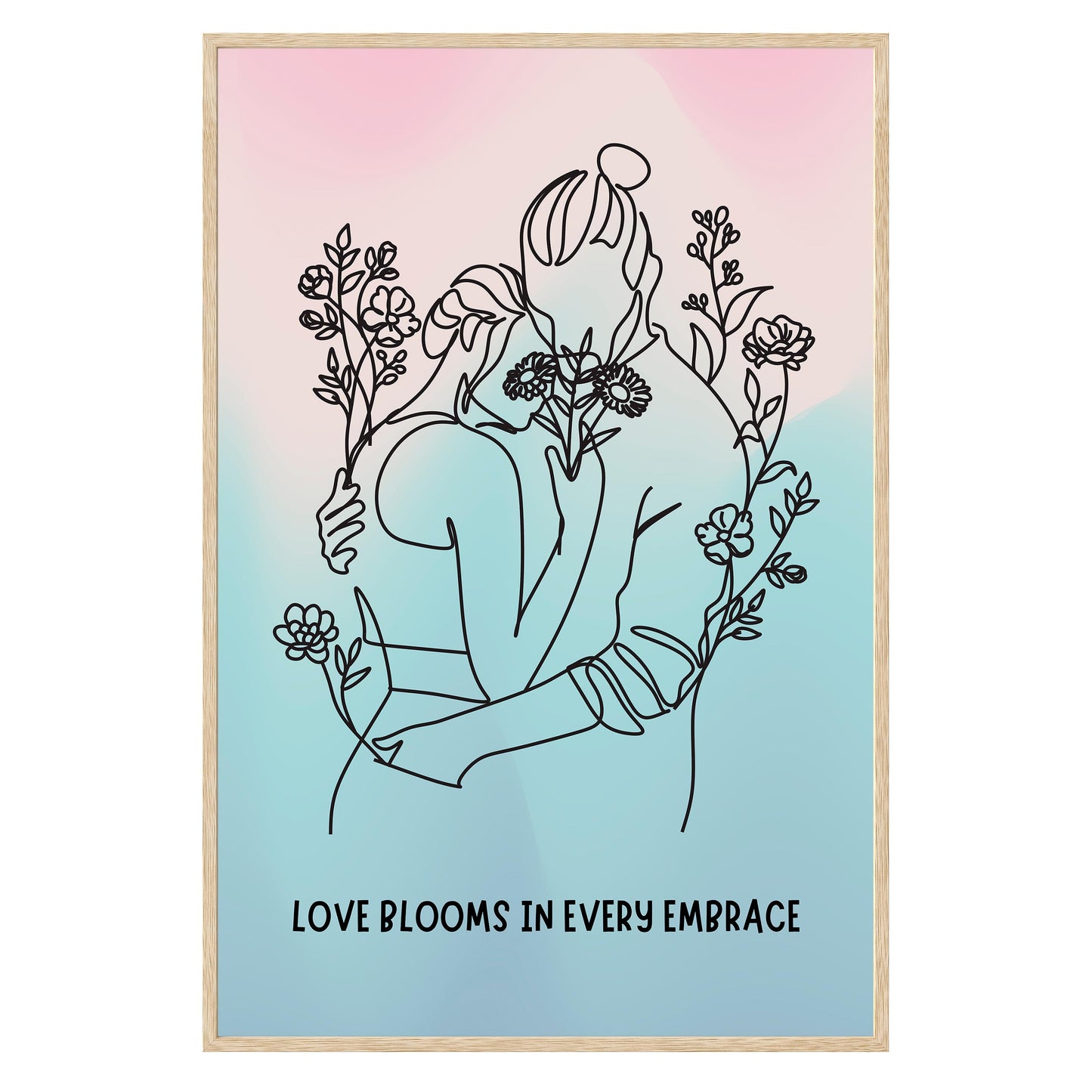 Love Blooms Framed Print