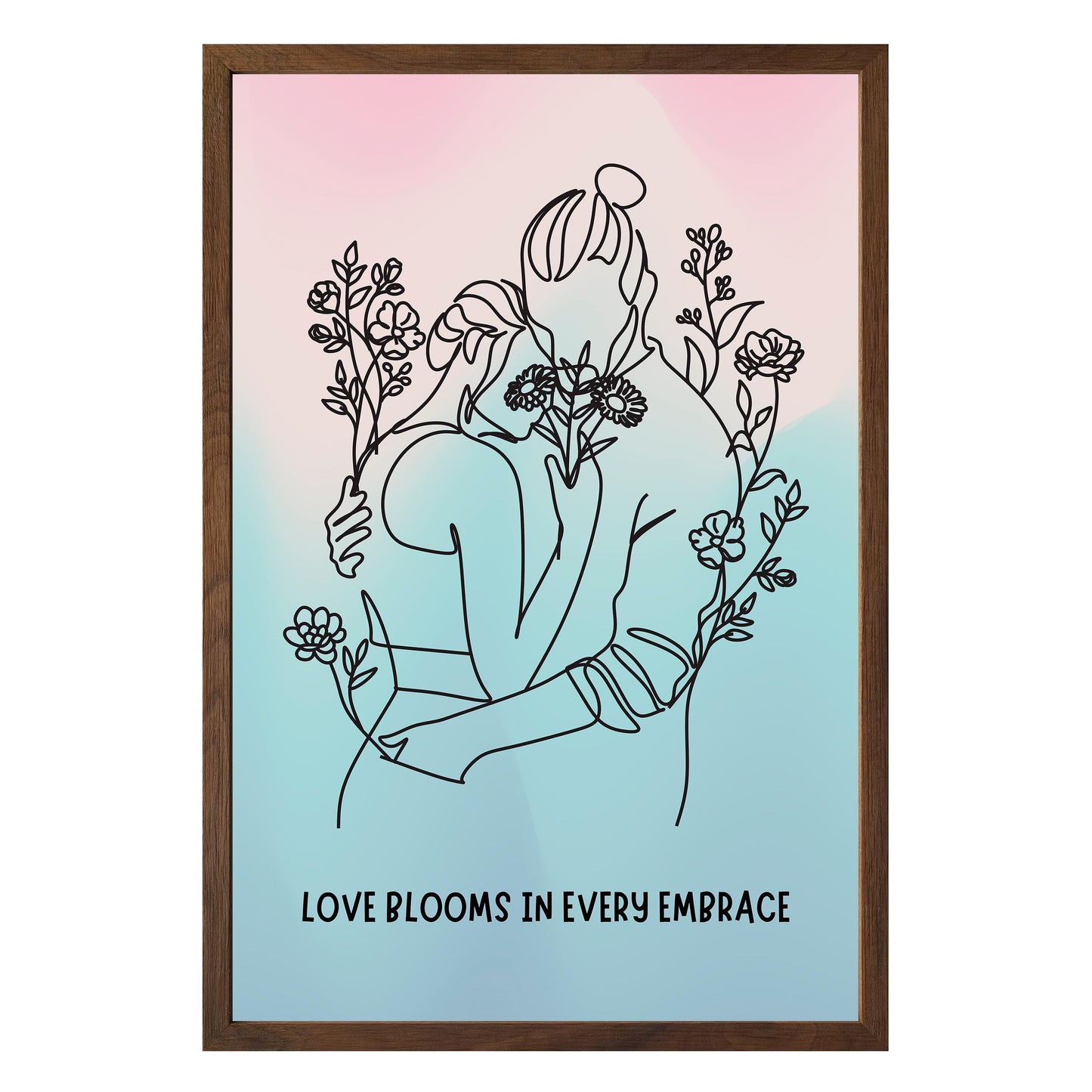 Love Blooms Framed Print