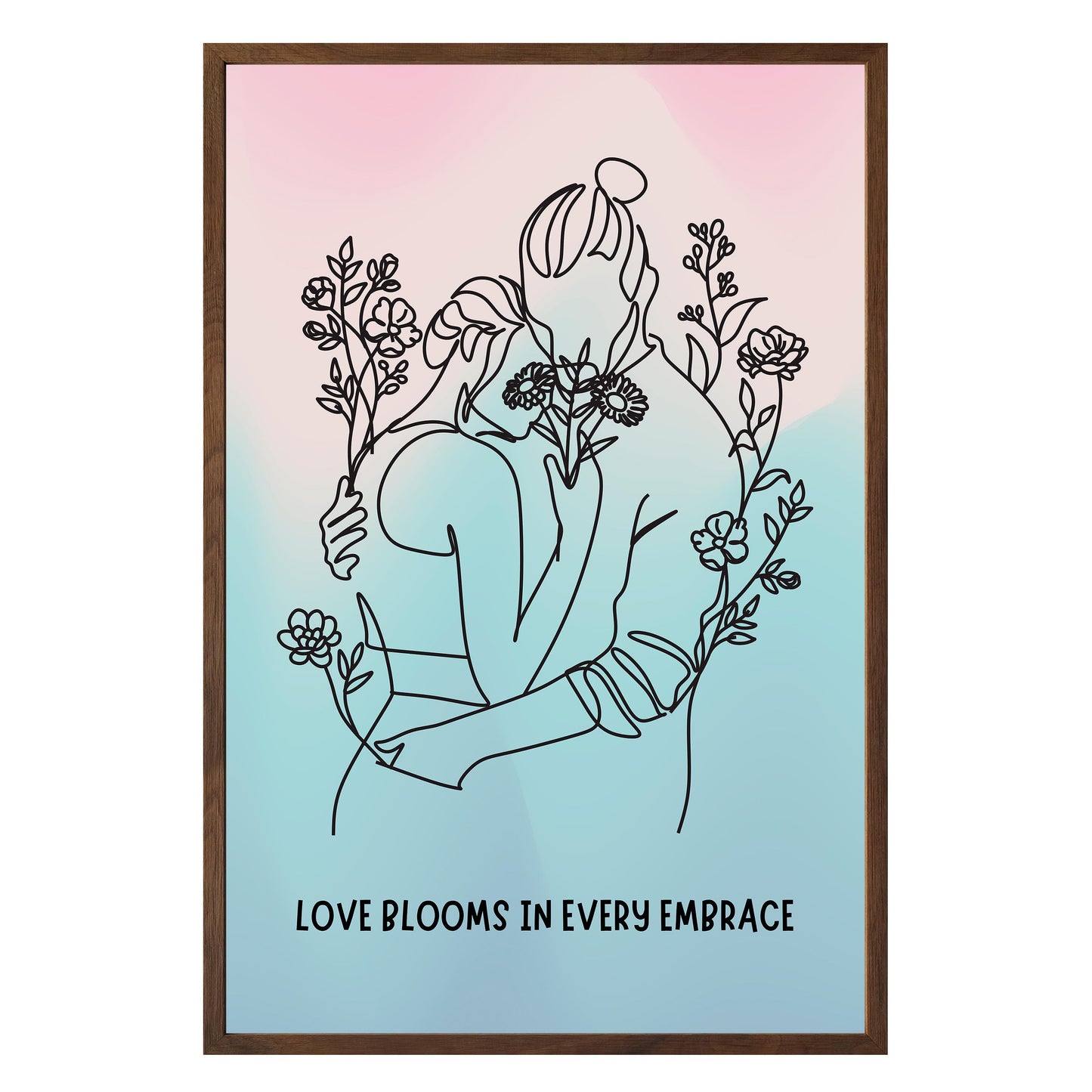Love Blooms Framed Print