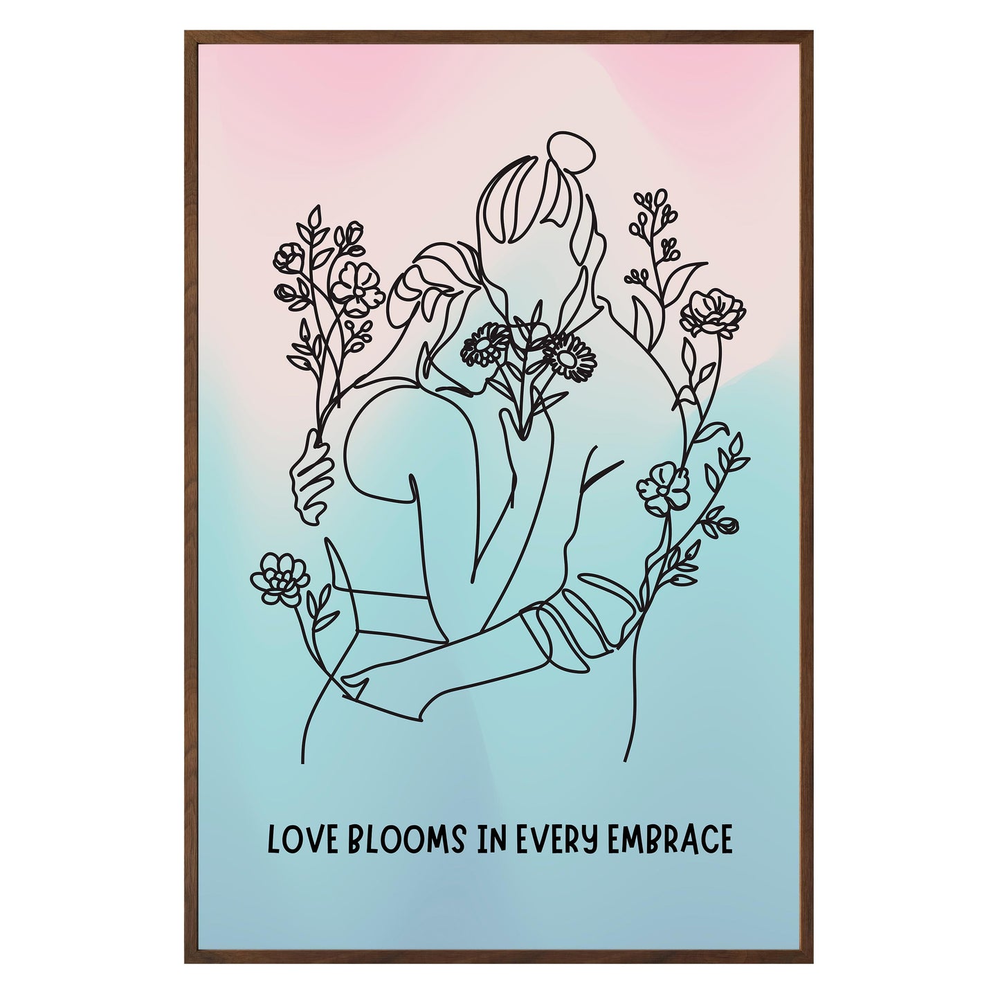 Love Blooms Framed Print
