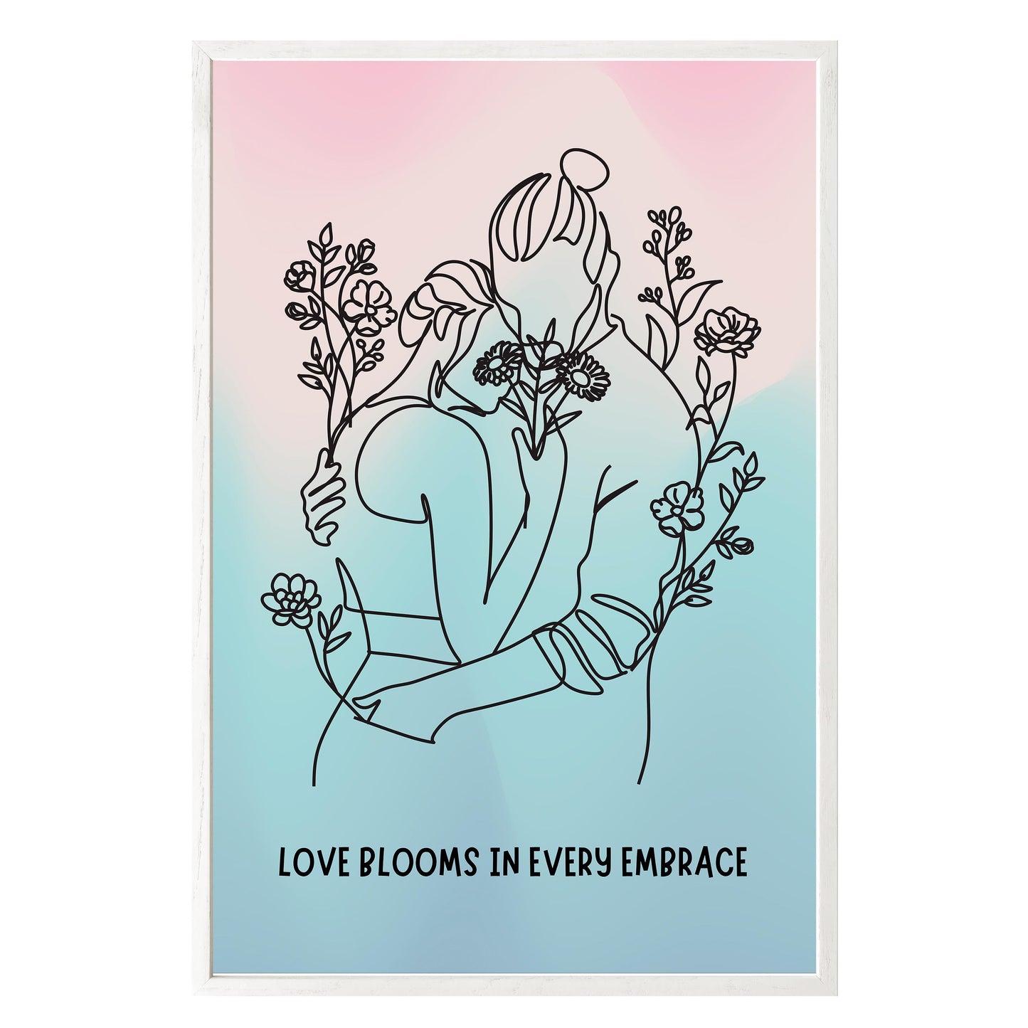 Love Blooms Framed Print
