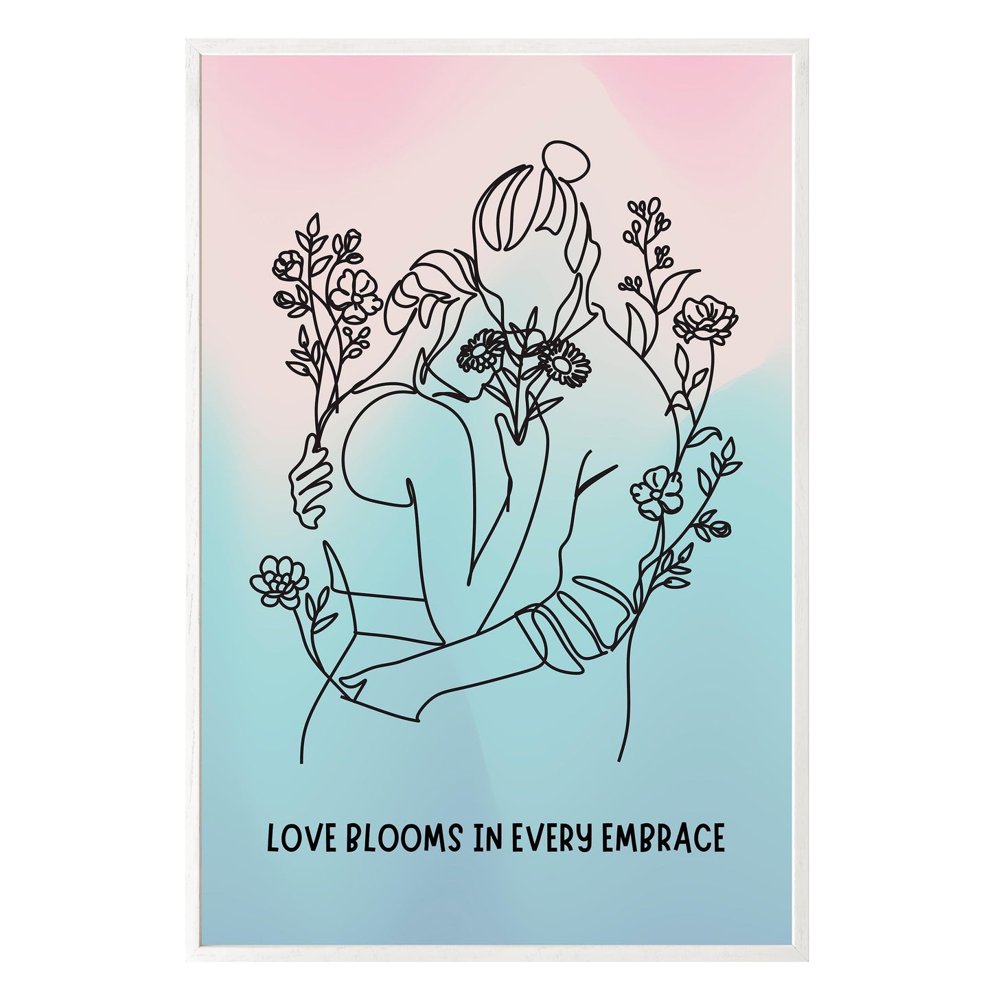 Love Blooms Framed Print