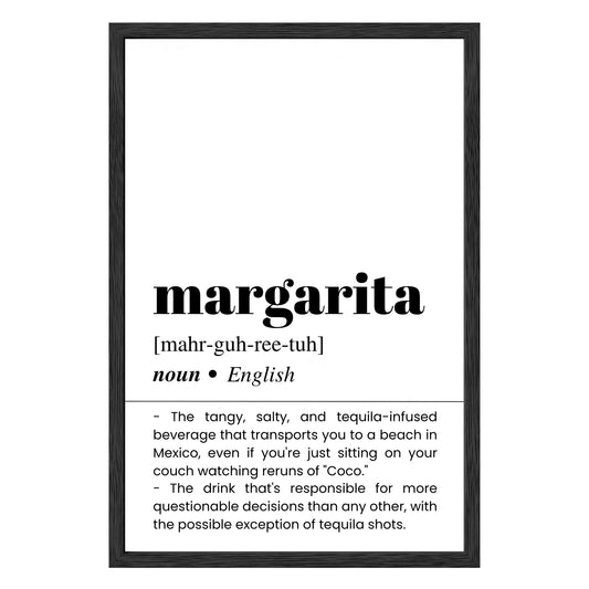 Margarita Definition Framed Print