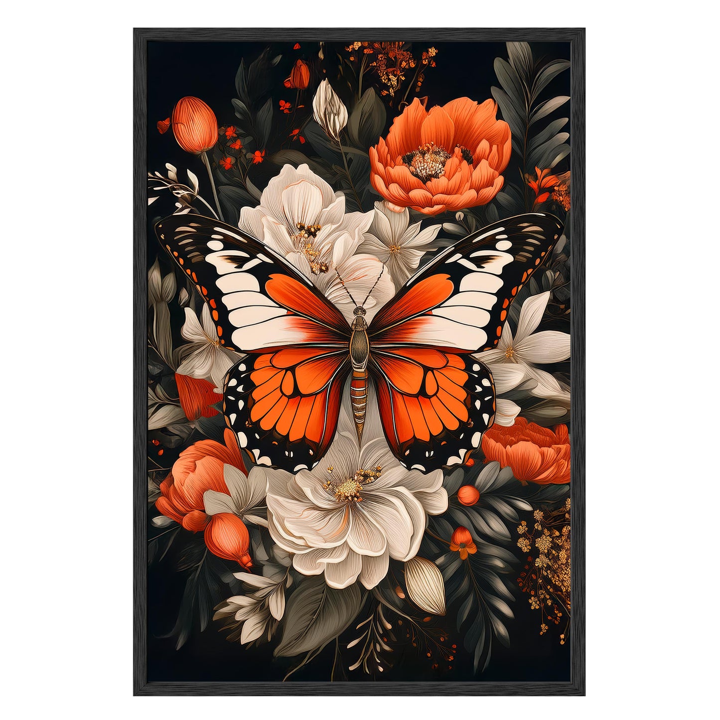Monarch Bloom Framed Print