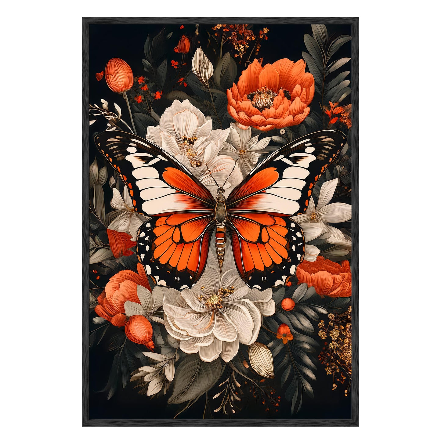Monarch Bloom Framed Print