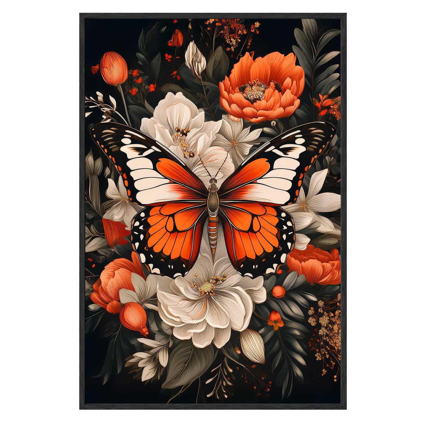 Monarch Bloom Framed Print
