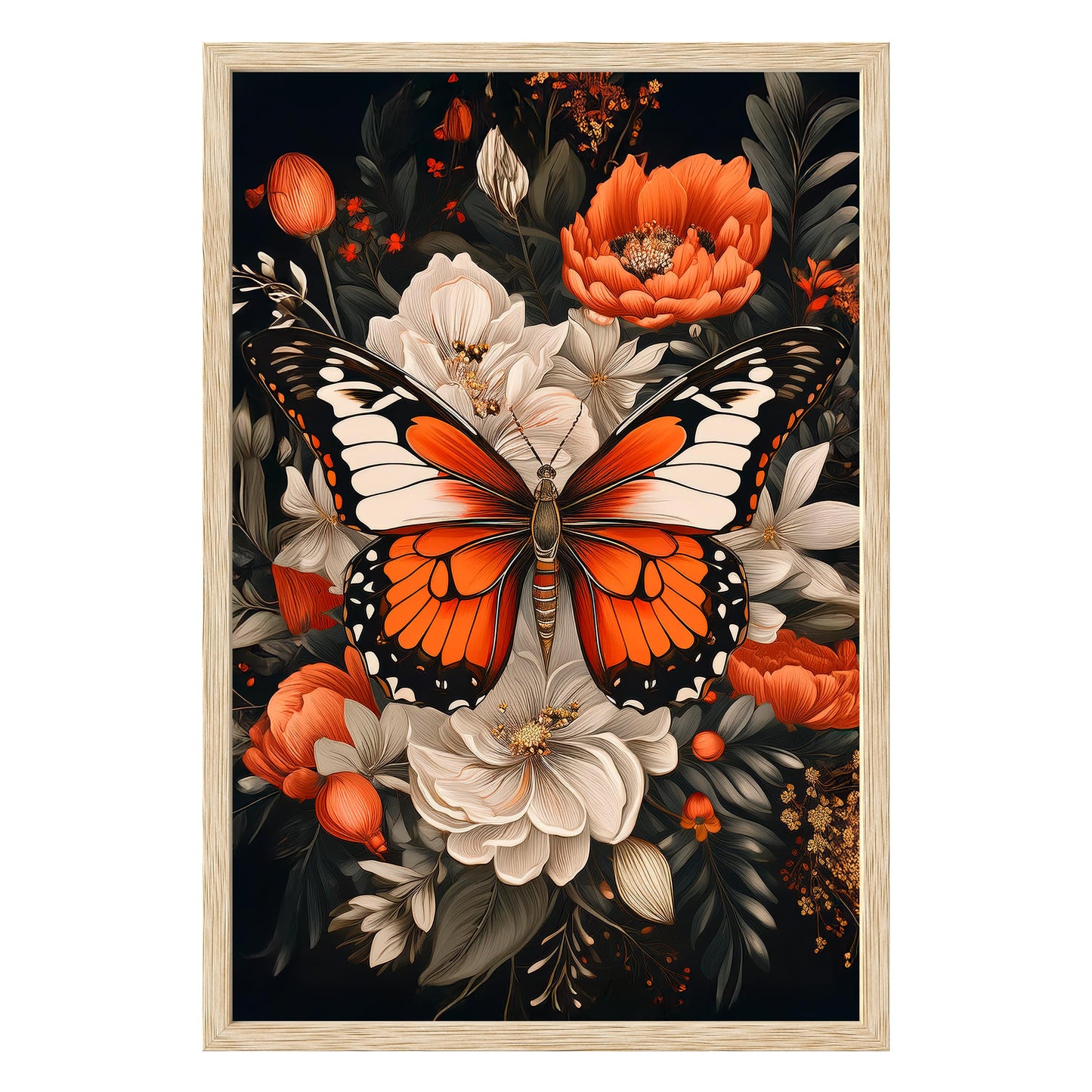 Monarch Bloom Framed Print