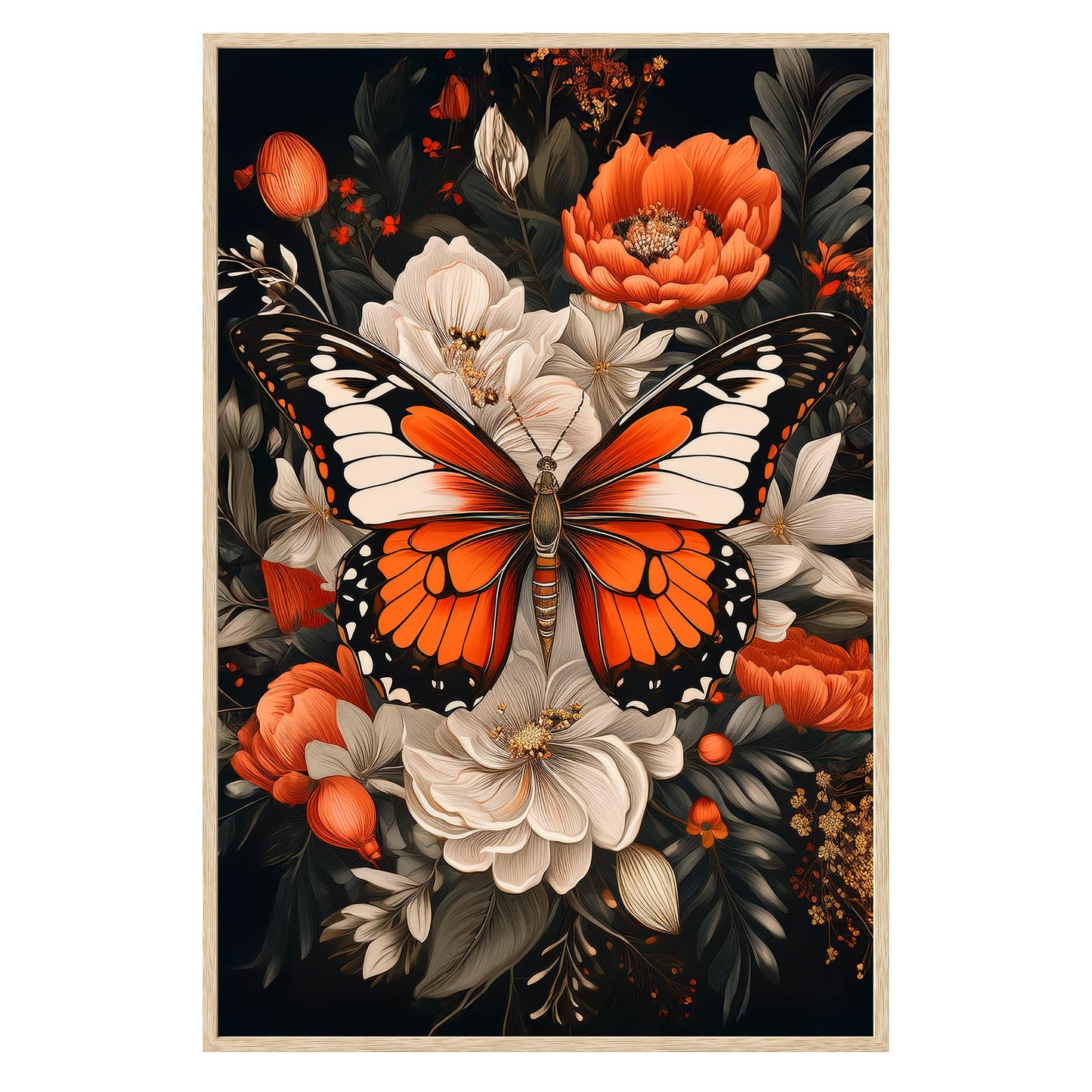 Monarch Bloom Framed Print