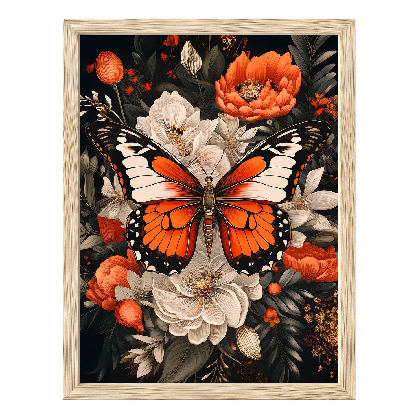 Monarch Bloom Framed Print