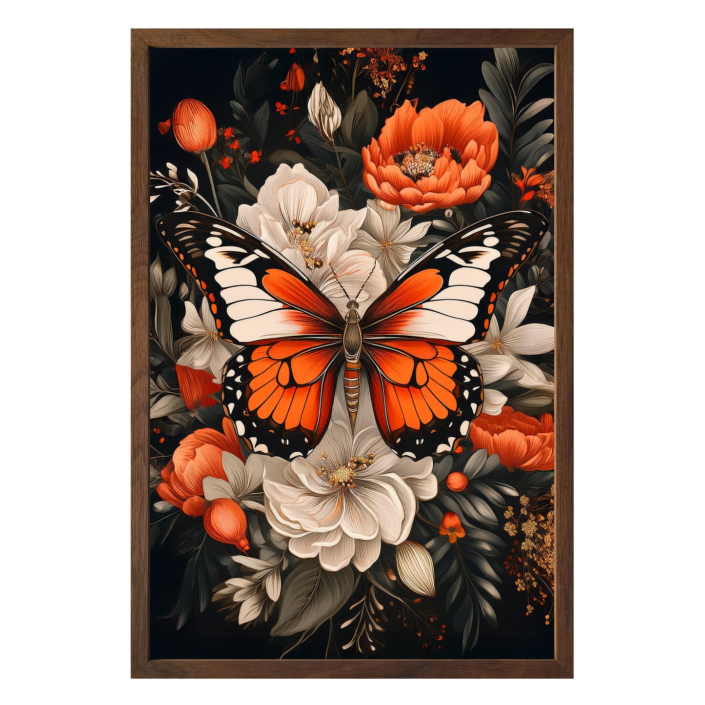 Monarch Bloom Framed Print