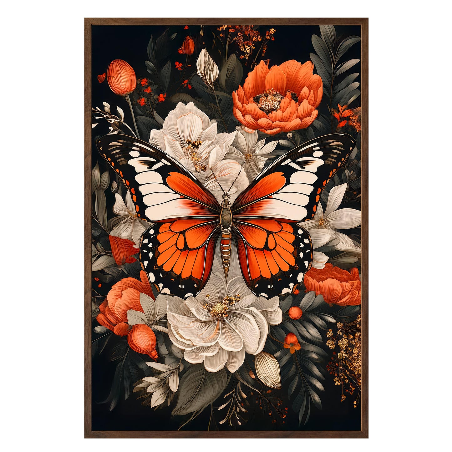 Monarch Bloom Framed Print