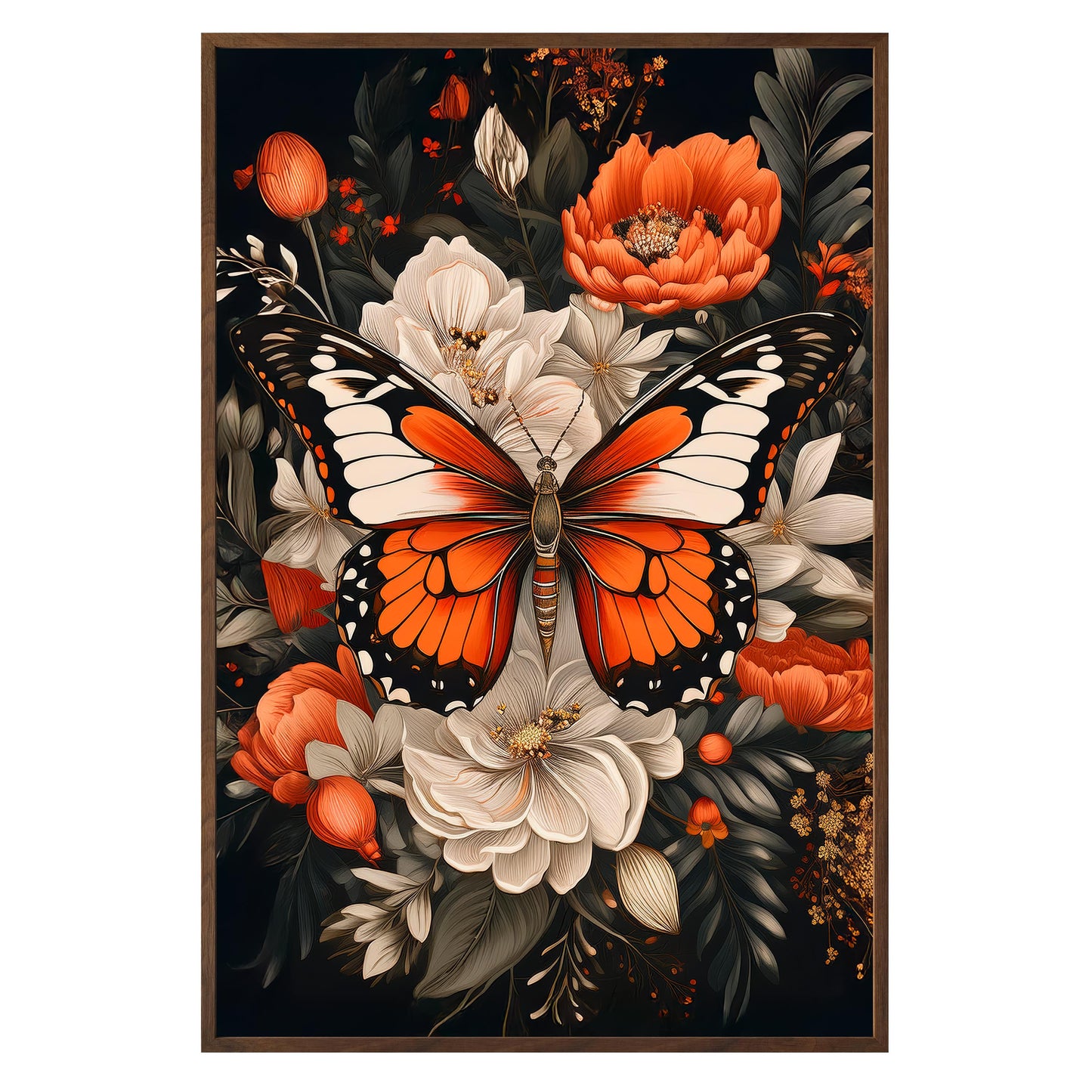 Monarch Bloom Framed Print