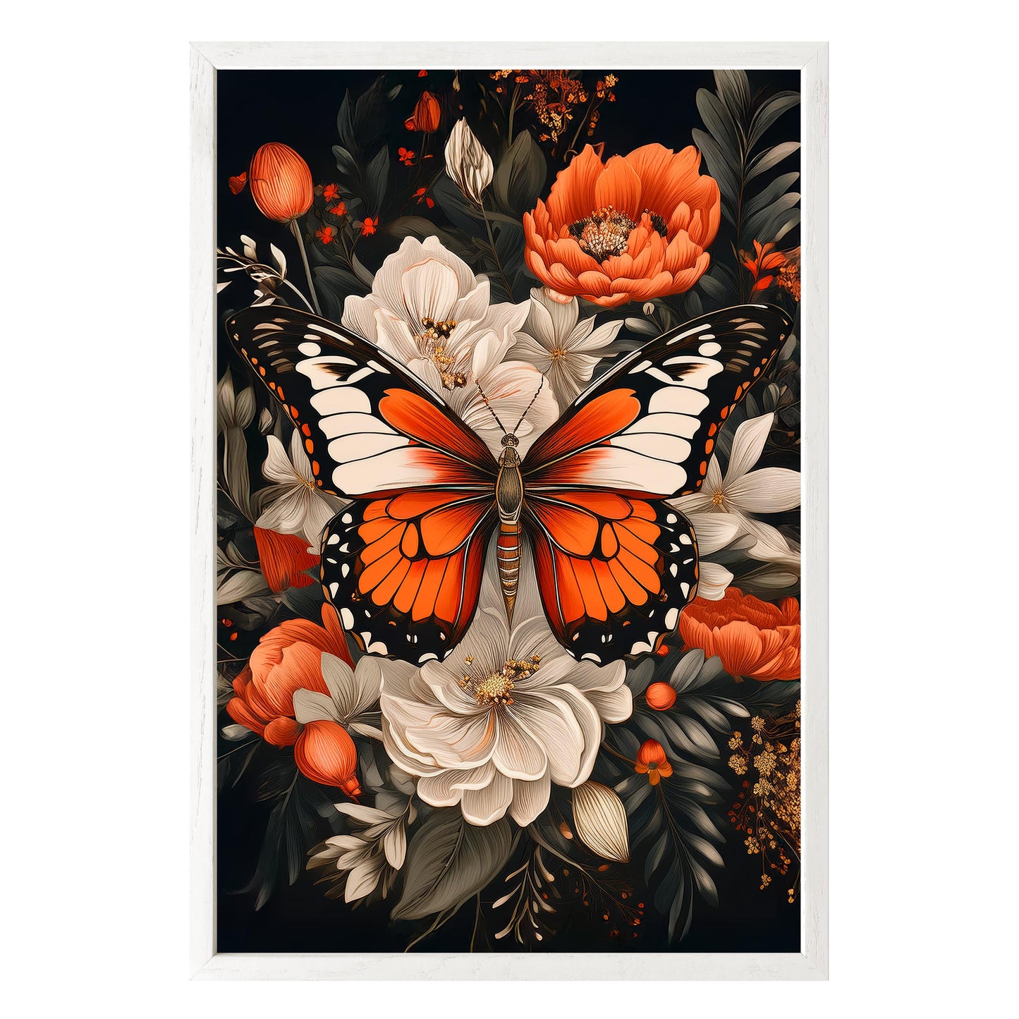 Monarch Bloom Framed Print