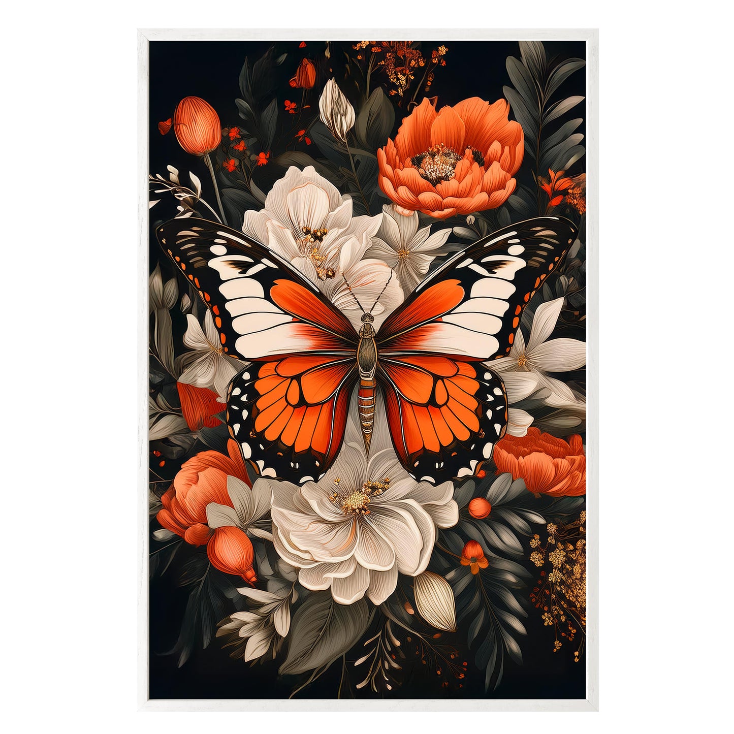Monarch Bloom Framed Print