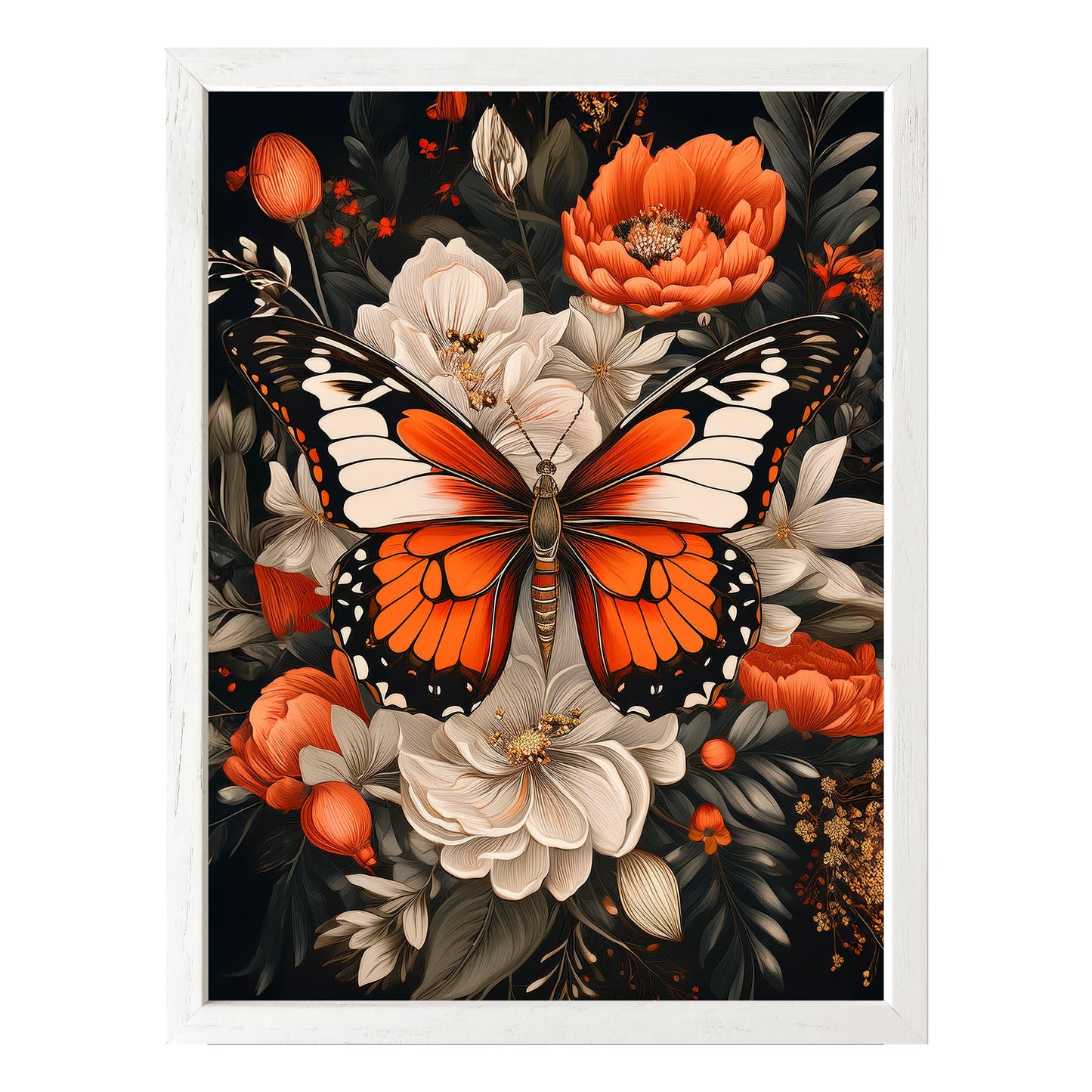 Monarch Bloom Framed Print